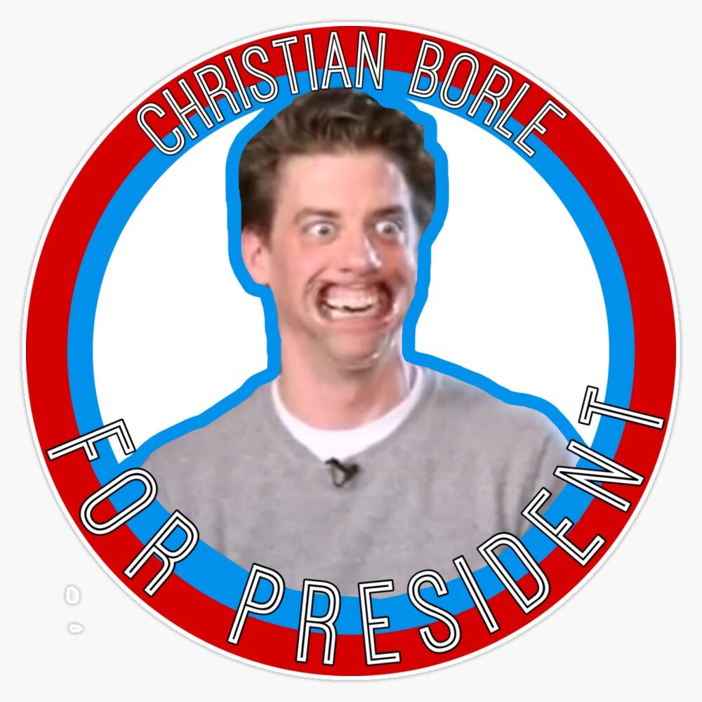 Christian Borle Falsettos President Vinyl Bumper Sticker - Waterproof 5 Inch Decal for Cars, Laptops & Water Bottles - Perfect for Musical Theater Fans & Show Merchandise Collectors