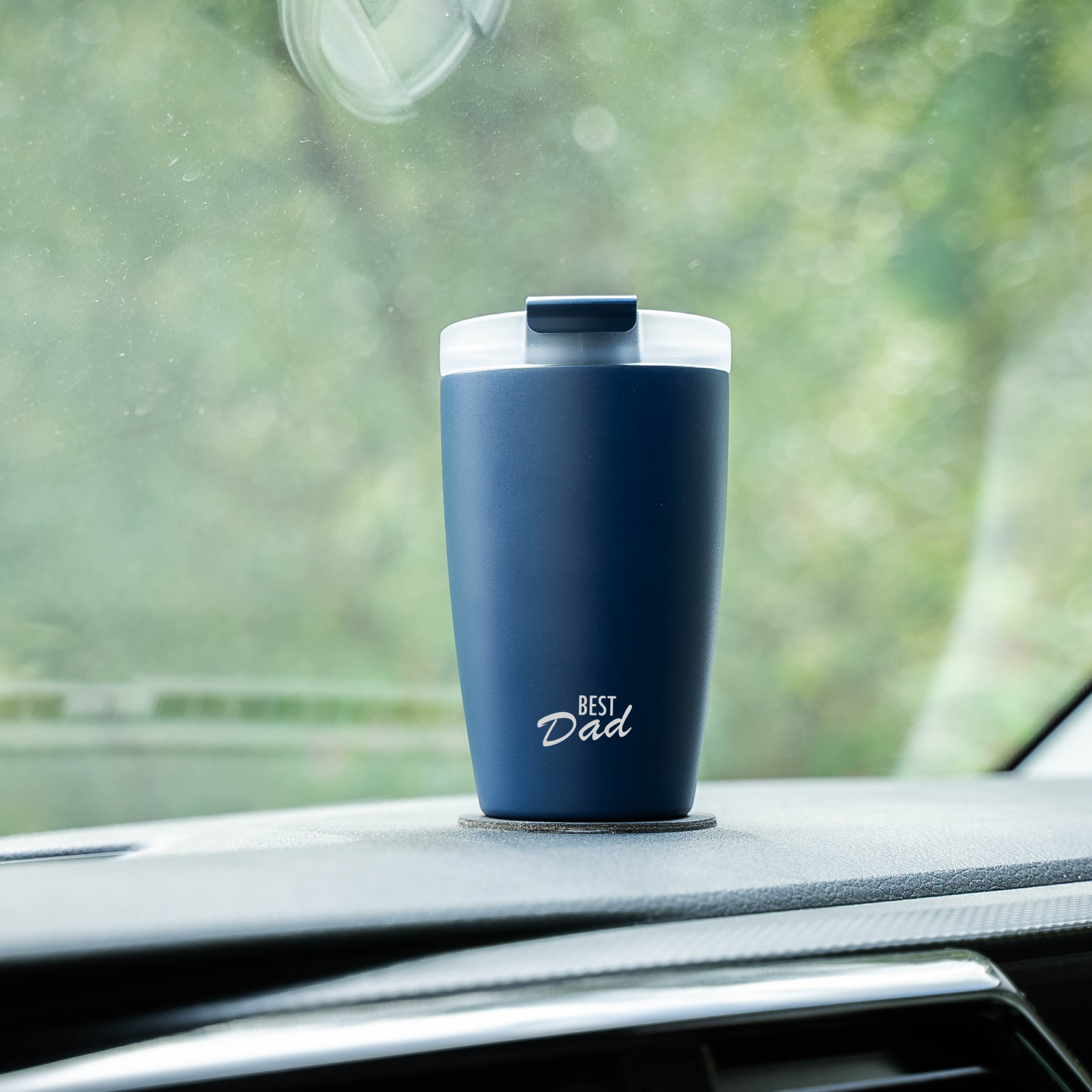 Premium Stainless Steel Vacuum Insulated Magnetic Travel Mug - Keeps Drinks Hot/Cold for 24 Hours - Perfect Gift for Dad, Office, Commuting & Outdoor Activities