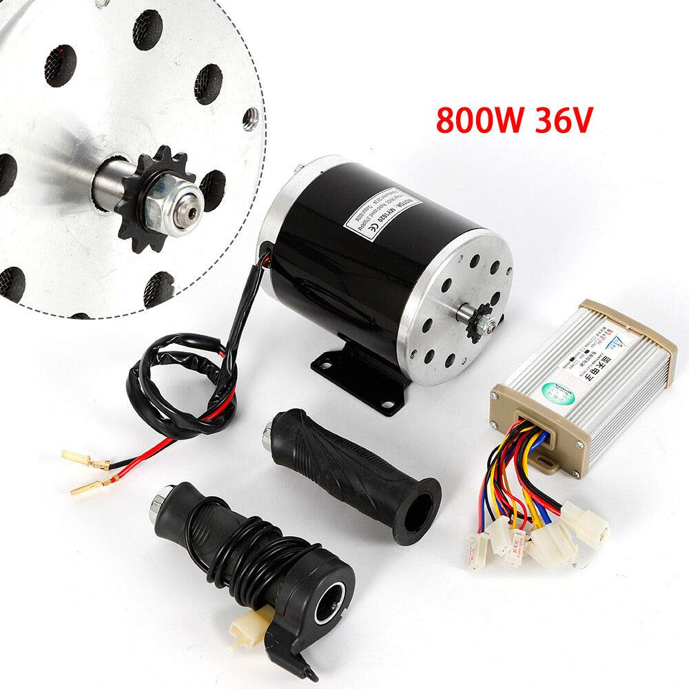 YIYIBYUS 36V 800W Brushless Motor Controller & Throttle Grip Kit - Compatible with Electric Bikes, EVO Scooters, Tricycles & Extreme Scooters | Perfect for Commuting, Off-Road Adventures & Urban Transportation