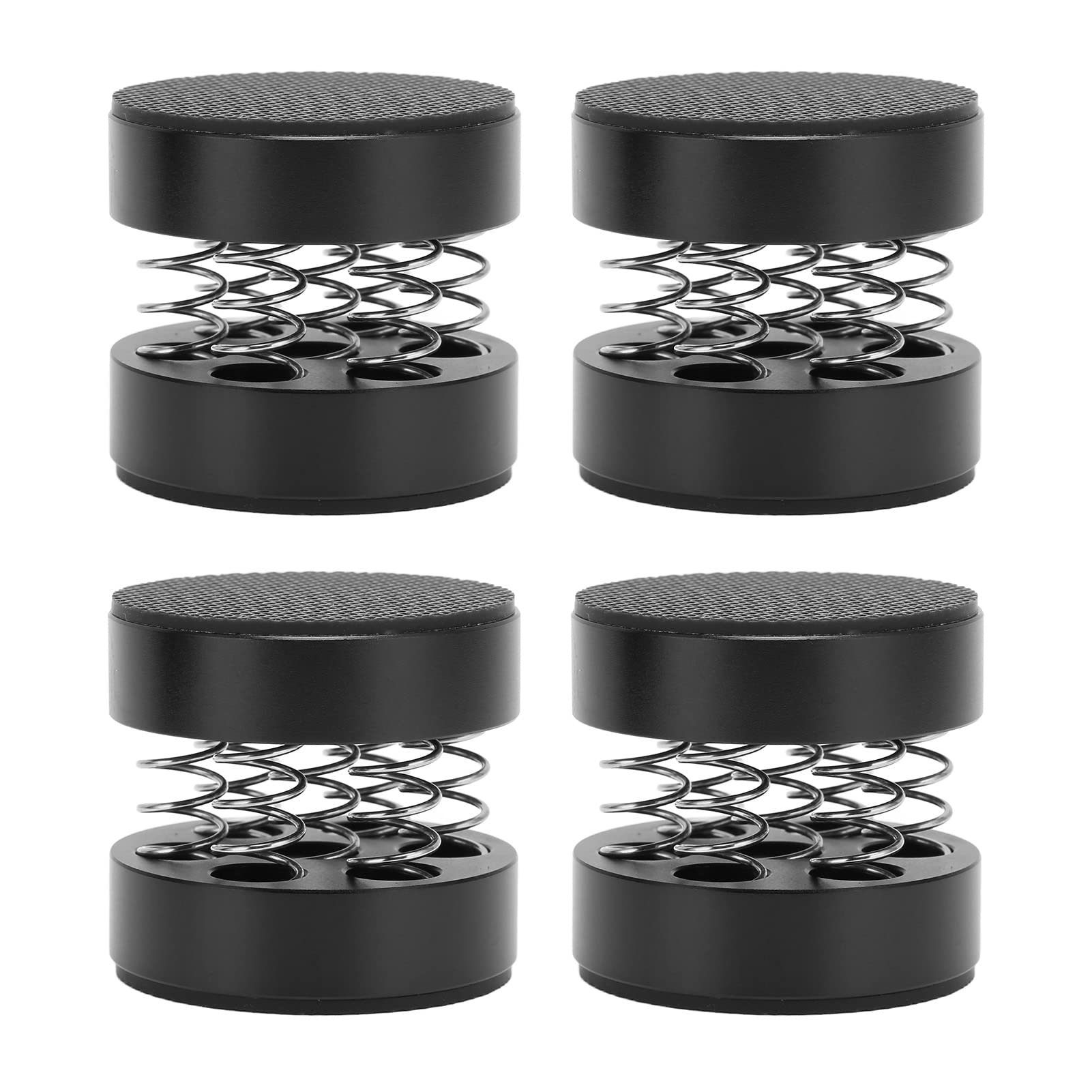 Zyyini 4Pcs Aluminum Spring Speaker Spikes - Adjustable Floor Stands for Speakers, Non-Slip Shock Absorption Isolation Feet, Perfect for Home Theater, Studio Monitor & Bookshelf Speaker Setup
