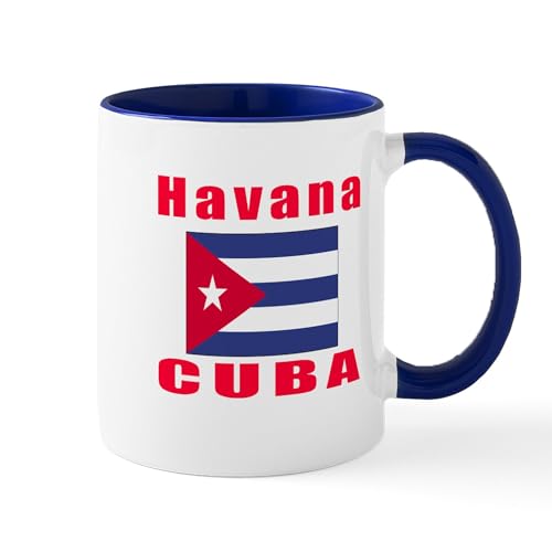 White/Navy Inside - Havana Cuba Designs Mug