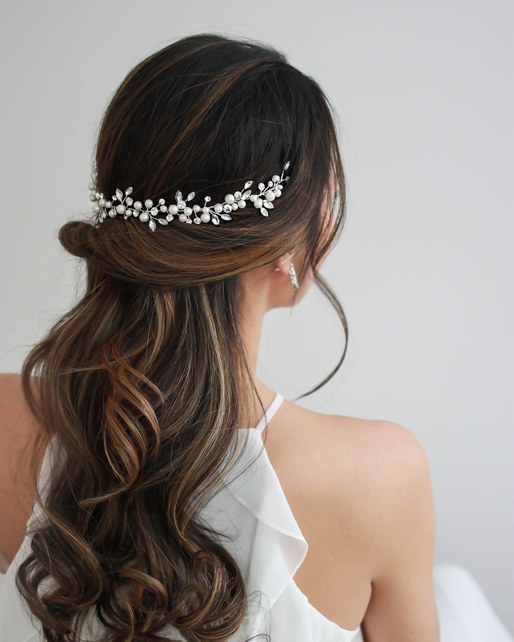 Emmy Pearl Hair Vine - Elegant Bridal Hair Accessory for Weddings, Prom & Special Occasions | Pearl Headpiece for Women
