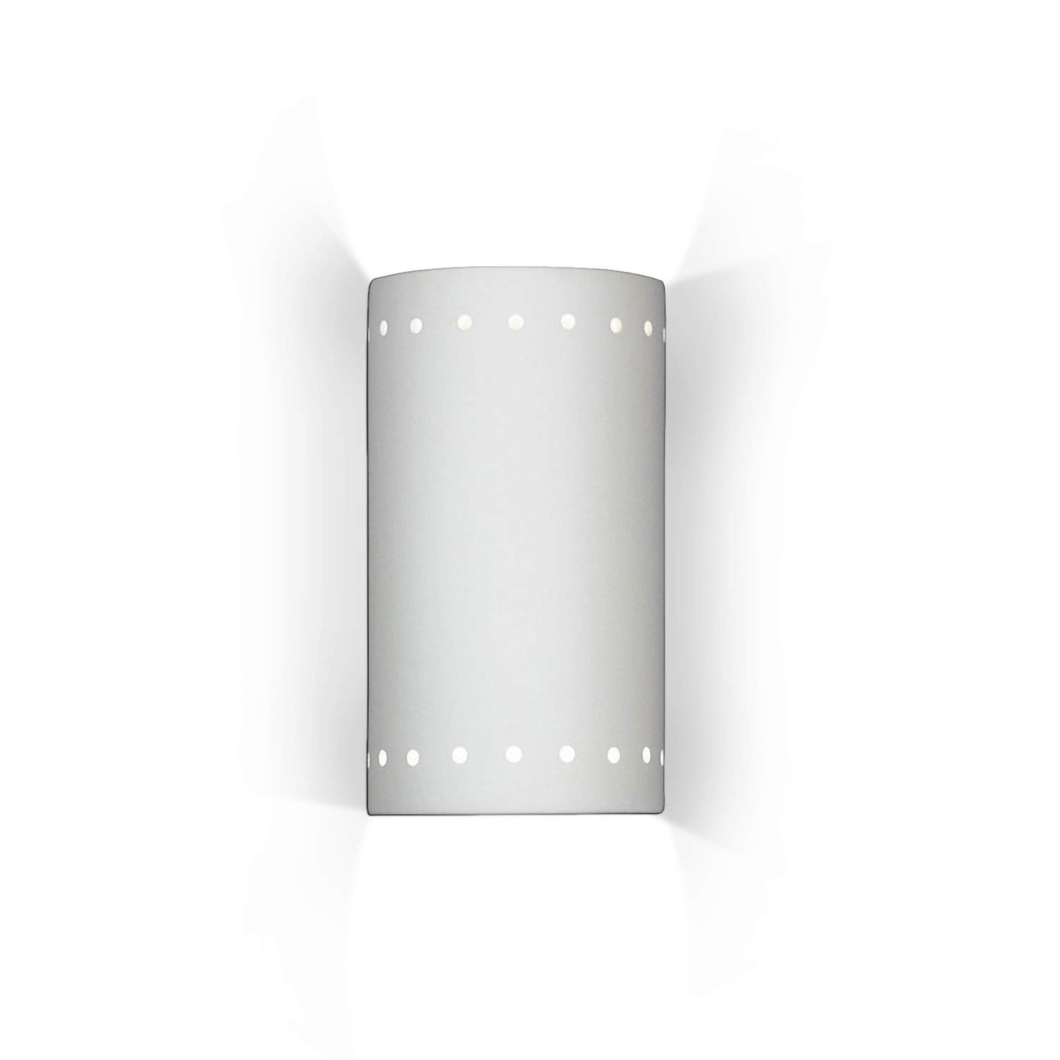 A19 Lighting 208 2-Light Gran Melos Wall Sconce in Bisque - Elegant Wall Light Fixture for Bedroom, Living Room & Hallway Decor