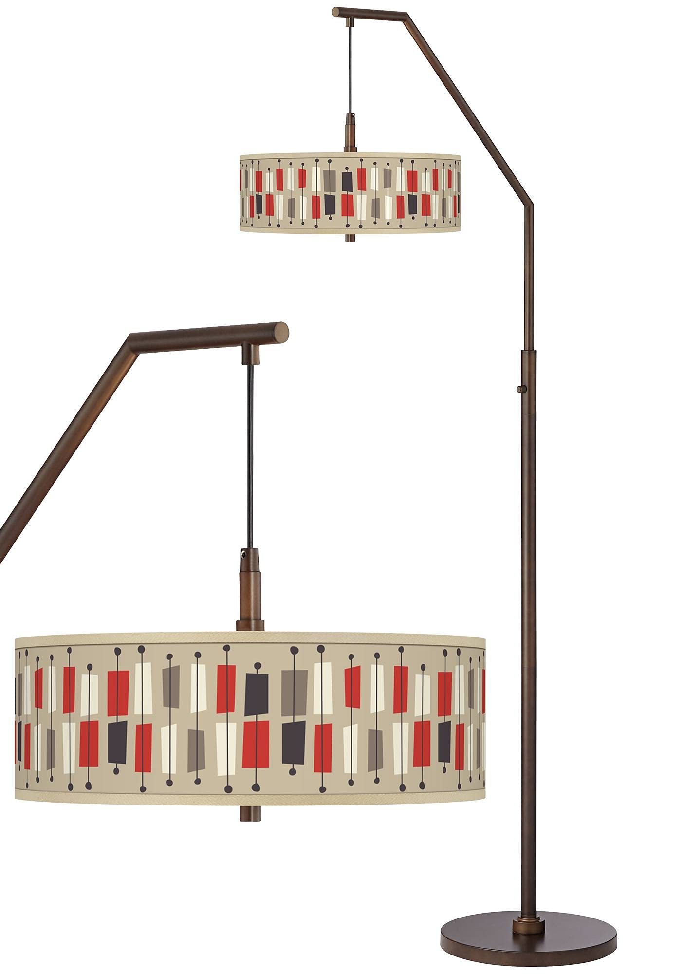 Rustic Farmhouse Arc Floor Lamp 71.5