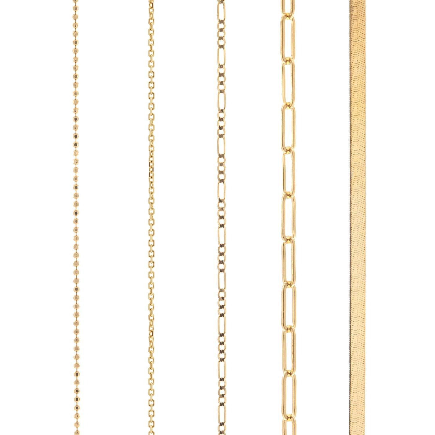 14k Gold Cable Chain Necklace for Women - Elegant Layering Jewelry for Everyday Wear & Special Occasions