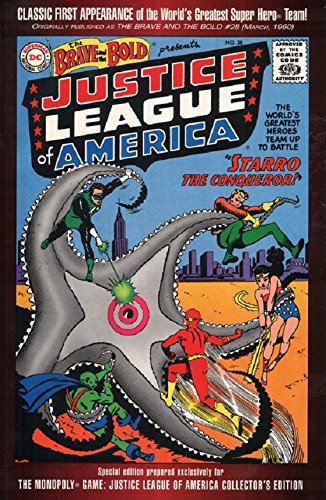 Monopoly Justice League of America Collector's Edition Board Game - DC Superhero Strategy Game for Family Game Night & Collectors