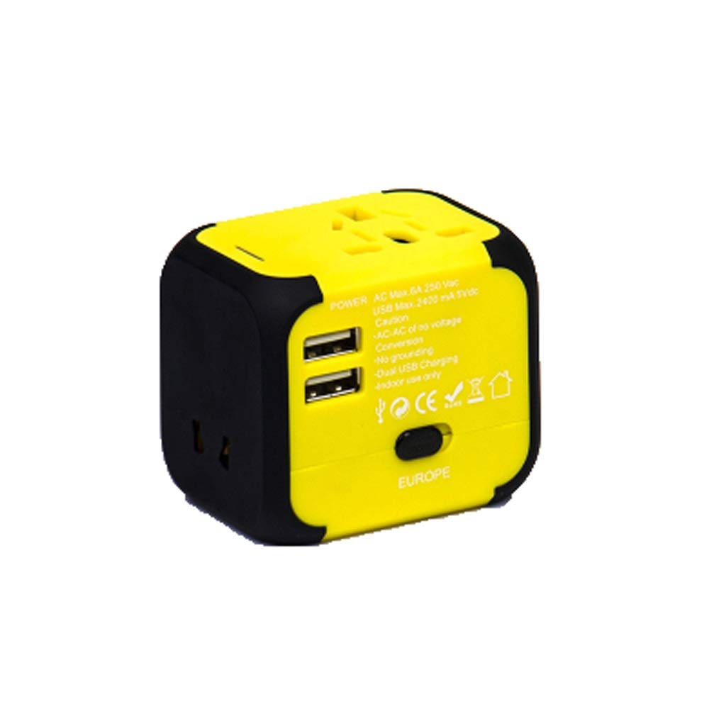 Universal Travel Power Adapter - Worldwide All-in-One Charger with USB Ports | International Plug Converter for USA Europe Asia | Perfect for Business Travelers & Vacationers