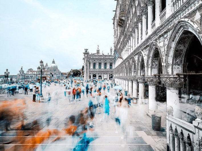 Ciao Venezia Canvas Art Print - Venice Italy Landscape Wall Decor for Living Room, Bedroom & Office