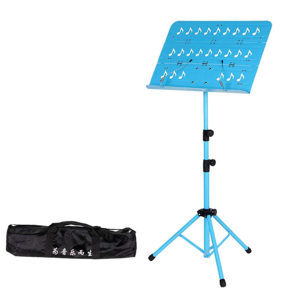 **Foldable Music Stand with Adjustable Height - Portable Sheet Music Holder with Clip & Carrying Case - Perfect for Piano, Violin, Guitar & Outdoor Performances**