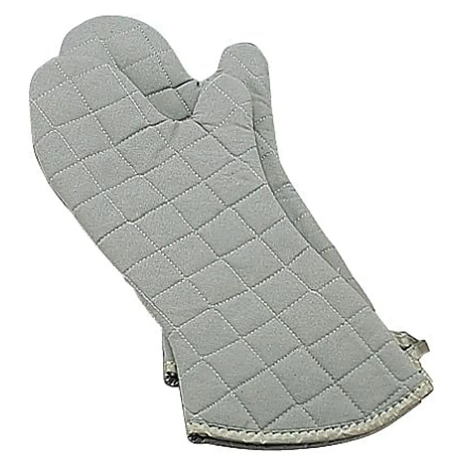 EBM Heat Resistant Waterproof Cotton Oven Mitts Set of 2 - Perfect for Baking, Grilling, Cooking & Kitchen Safety (Black)