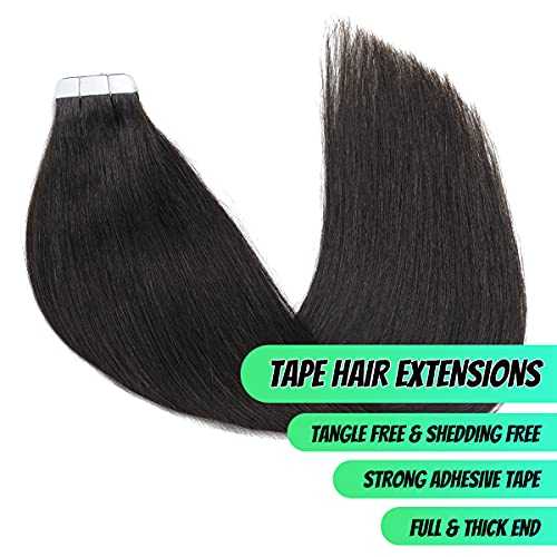 20 Pcs 50 Grams Tape in Human Hair Extensions - Remy Hair for Natural Look & Volume - Perfect for Daily Wear, Parties & Special Occasions