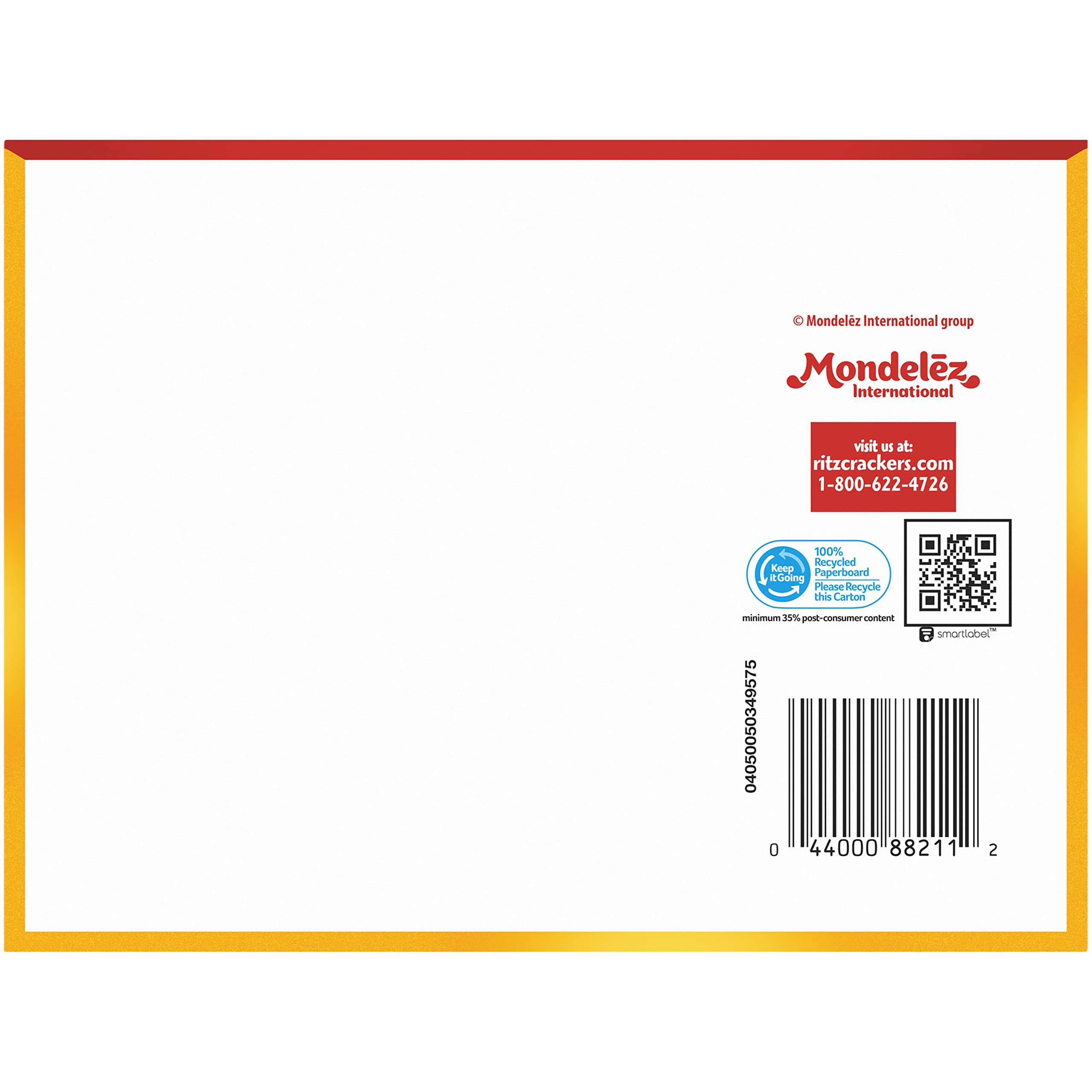 RITZ Cheese Sandwich Crackers - 48 Individually Wrapped Snack Packs (6 Boxes, 6 Crackers Each) - Perfect for School Lunches, Office Snacks & On-the-Go Treats