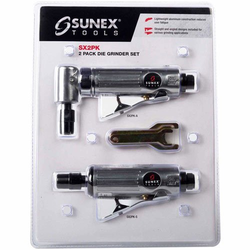 Sunex Tools SX2PK 2-Piece Air Die Grinder Set - 1/4