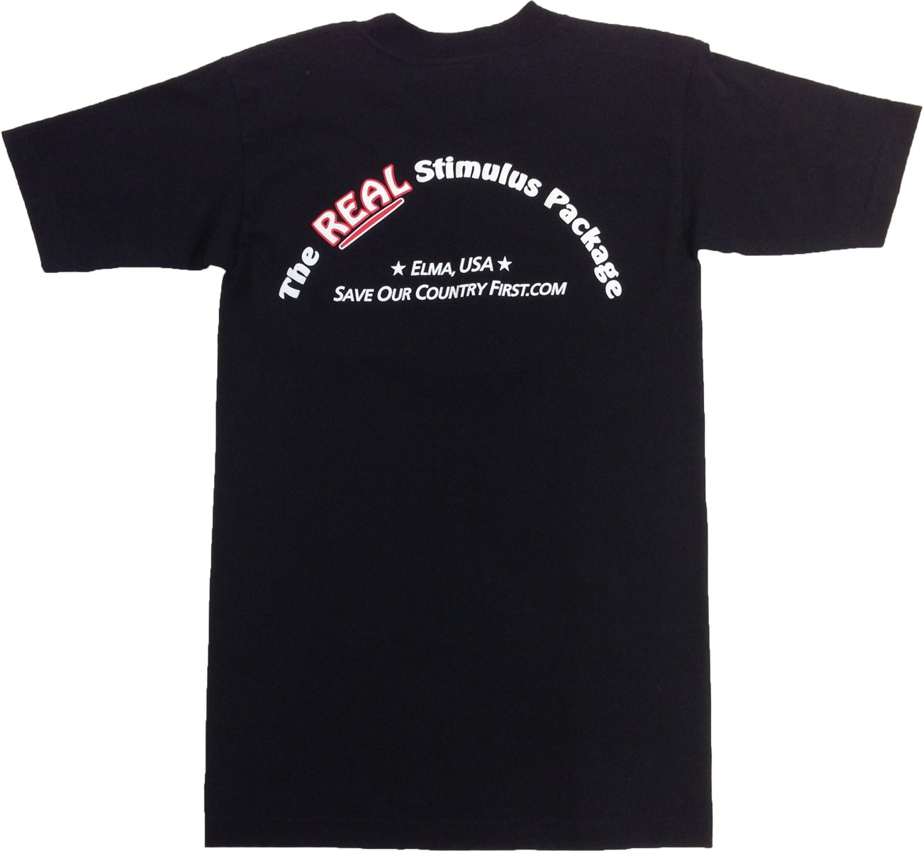 American Made Men's The Real Stimulus Package T-Shirt - Comfortable Casual Tee for Everyday Wear, Work, and Patriotic Events
