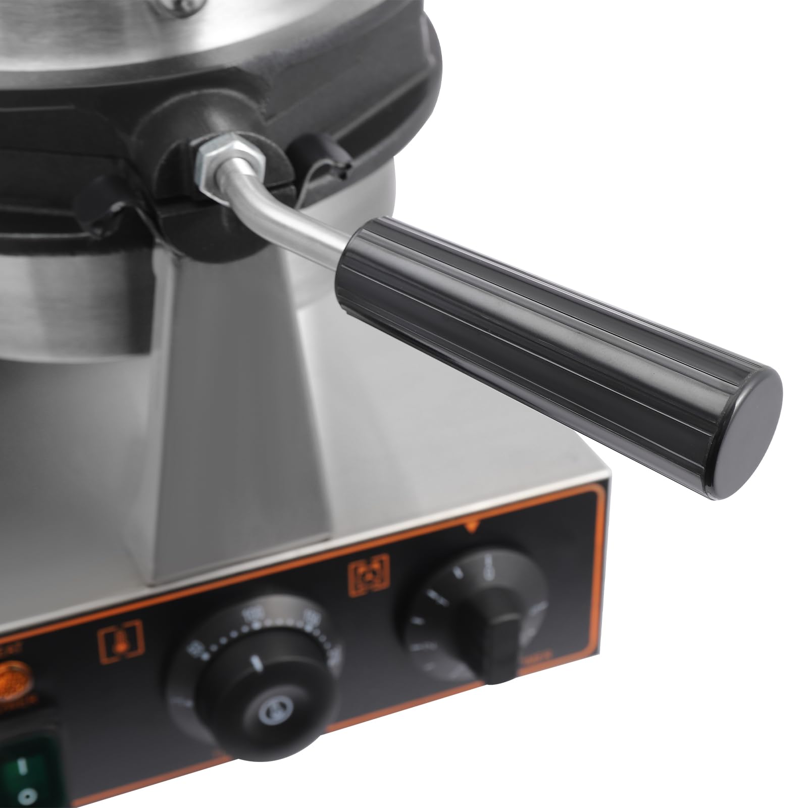 Commercial Bubble Waffle Maker 1300W - 180° Rotatable Dual Non-Stick Pans - Stainless Steel Egg Puff Iron with Adjustable Temp (50-300°C/122-572°F) - Perfect for Cafes, Food Trucks & Home Breakfast