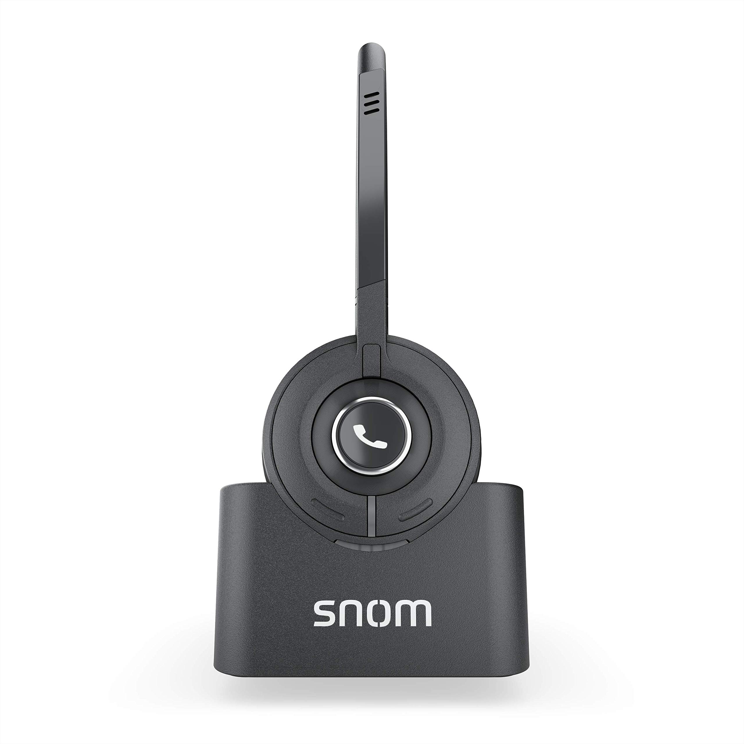 Snom A190 DECT Headset with Multicell Technology | HD Sound & Noise Reduction | Stand-Alone & Paired Modes | Handover & Roaming in Multi-Cell Setup | Perfect for Office, Call Center & Remote Work