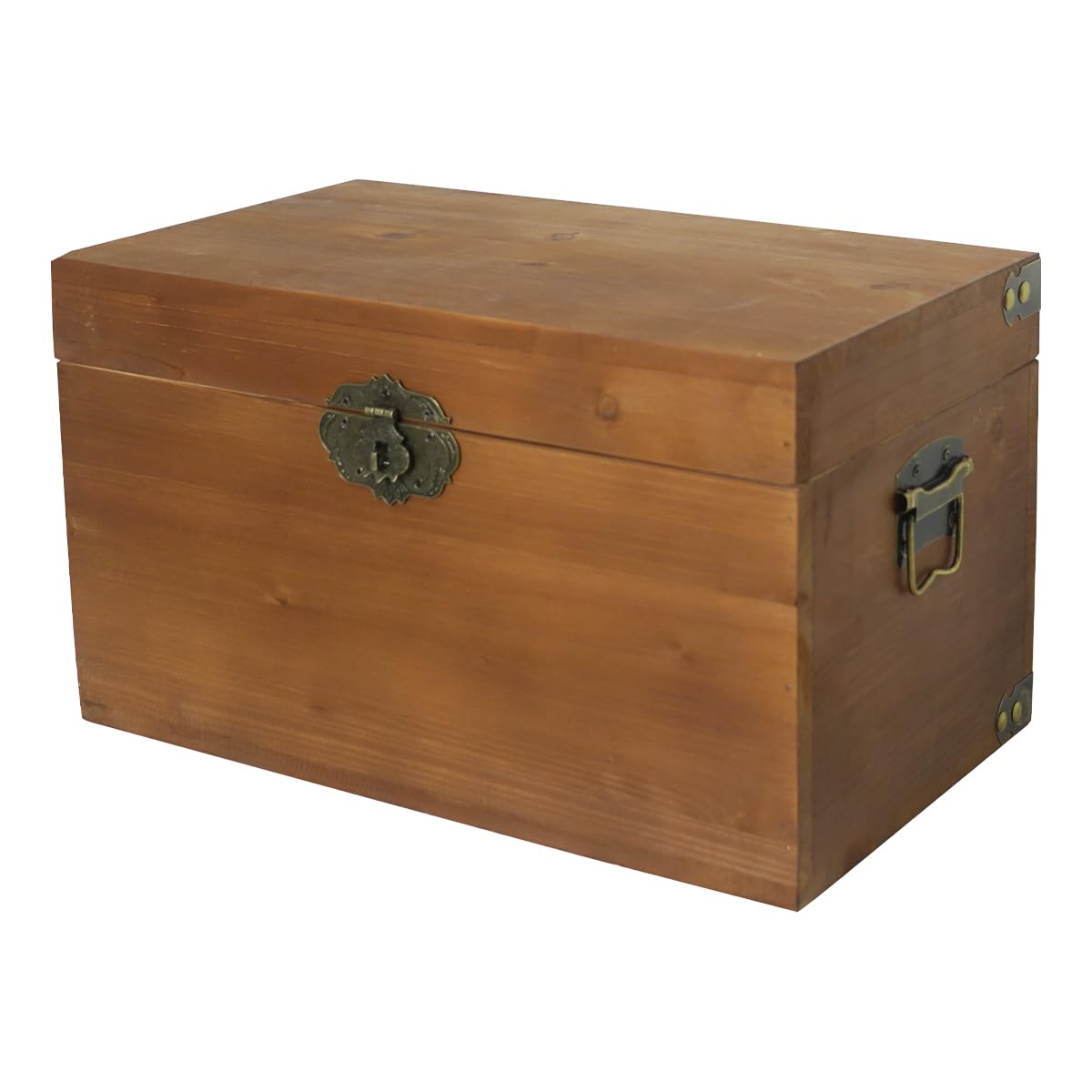 Solid Wood Storage Box for Jewelry & Crafts with Lid - Home Decor Organizer