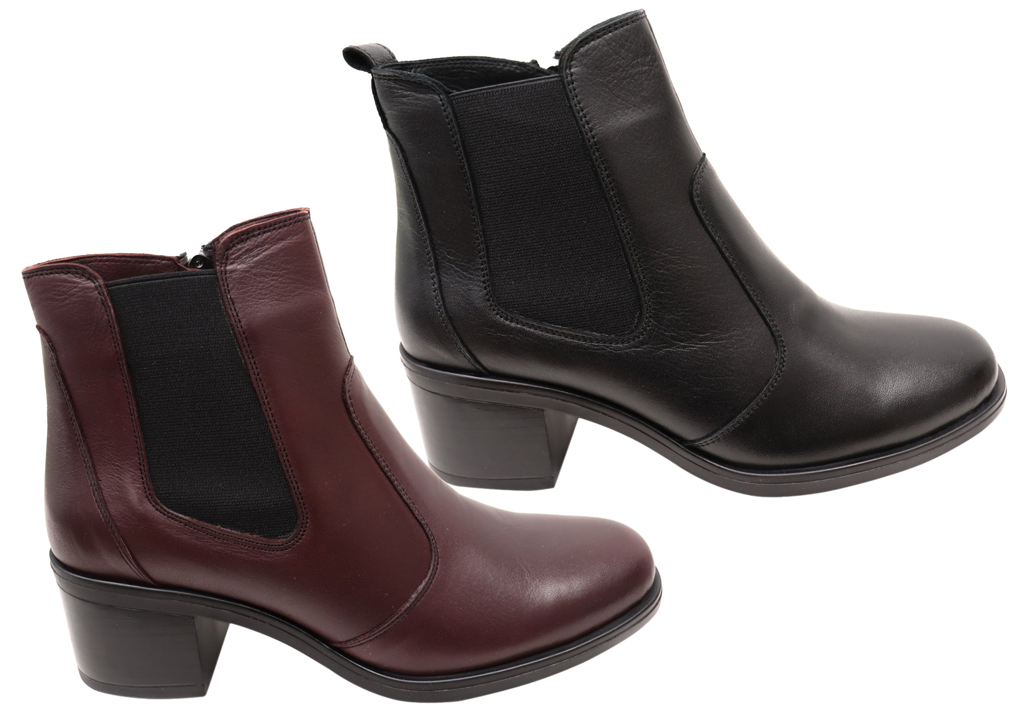 Orizonte Velmer Women's European Comfortable Leather Ankle Boots - Stylish & Soft for Walking, Work & Casual Outfits