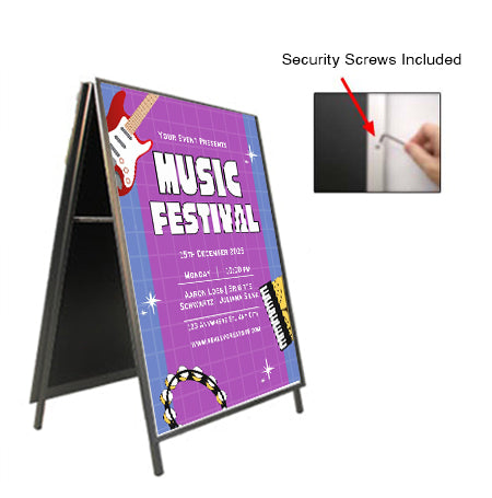 40x60 A-Frame Sign Holder with Security Screws - 1.25
