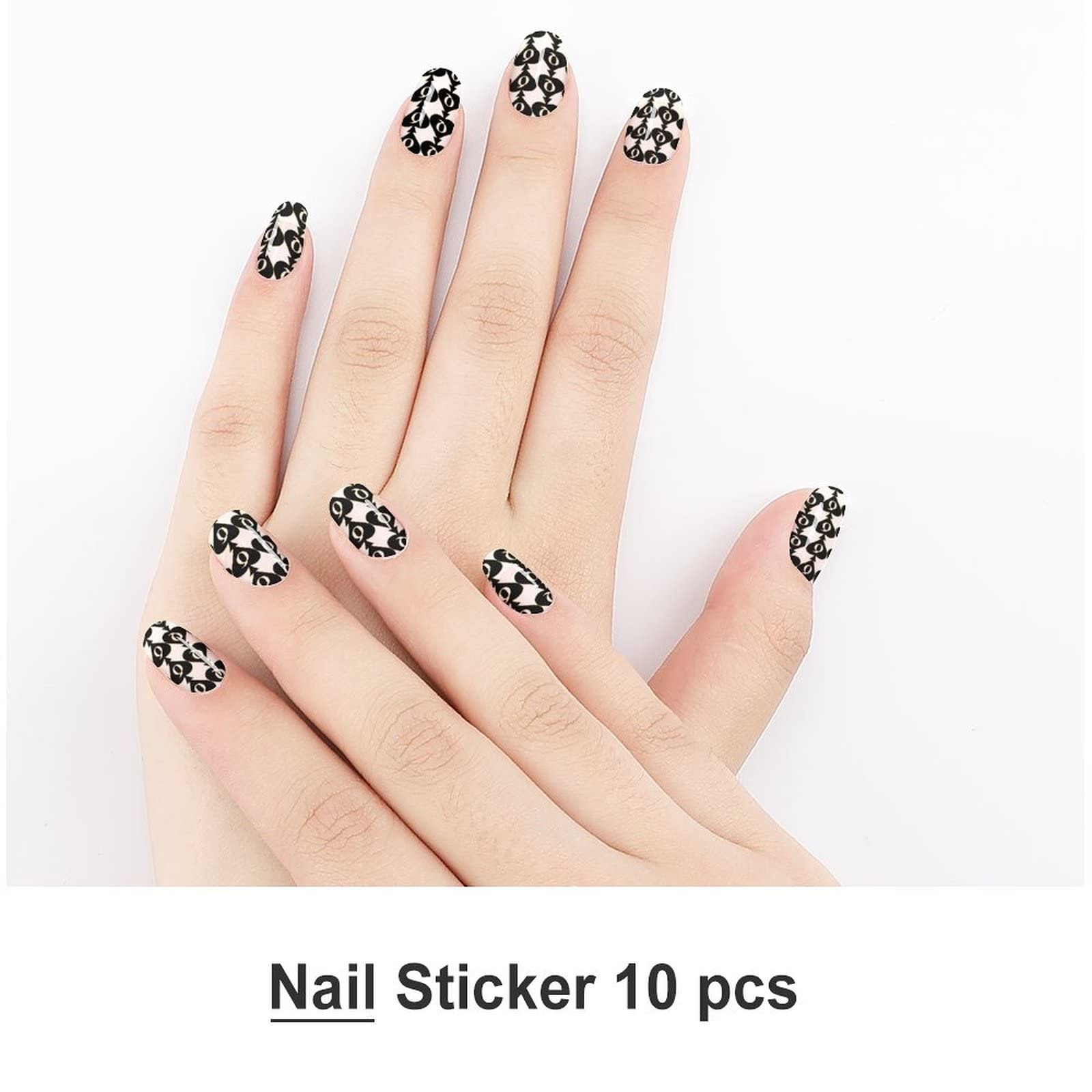 5 Sheets 3D Golden Queen of Spades Nail Art Stickers - DIY Acrylic Nail Decals for Spring Manicure Designs | Perfect for Girls' Nail Art, Salon Decorations & Party Nail Accessories
