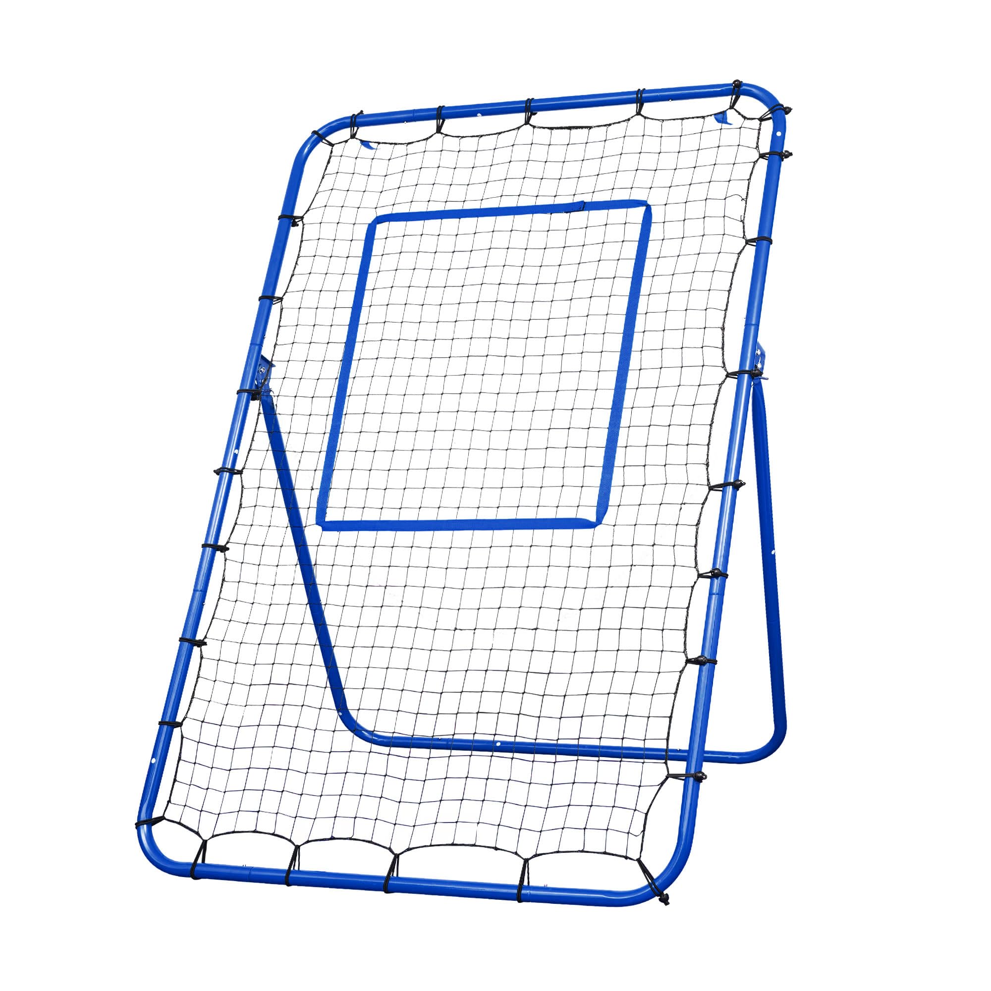 5-Angle Adjustable 6x4 ft Rebound Net for Baseball, Softball, Lacrosse & Volleyball Practice - Strike Zone Target - Perfect for Backyard Training & Team Drills