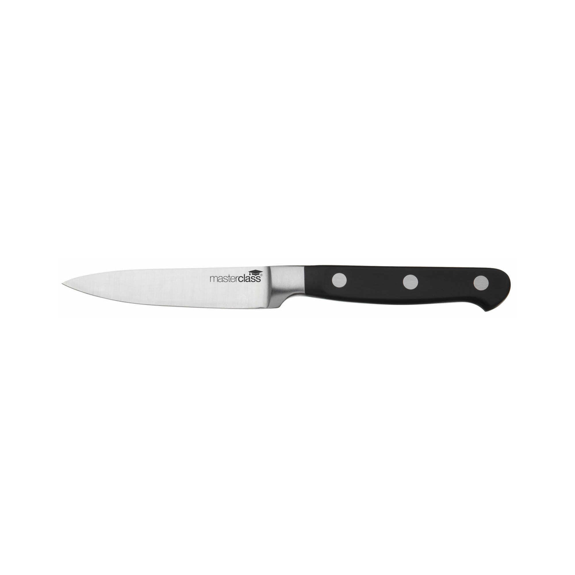 Premium Halo 5-Piece Knife Set with Oak Wood Storage Block - Professional Chef Knives for Cooking, Slicing & Dicing - Perfect Kitchen Gift for Home Cooks & Culinary Enthusiasts