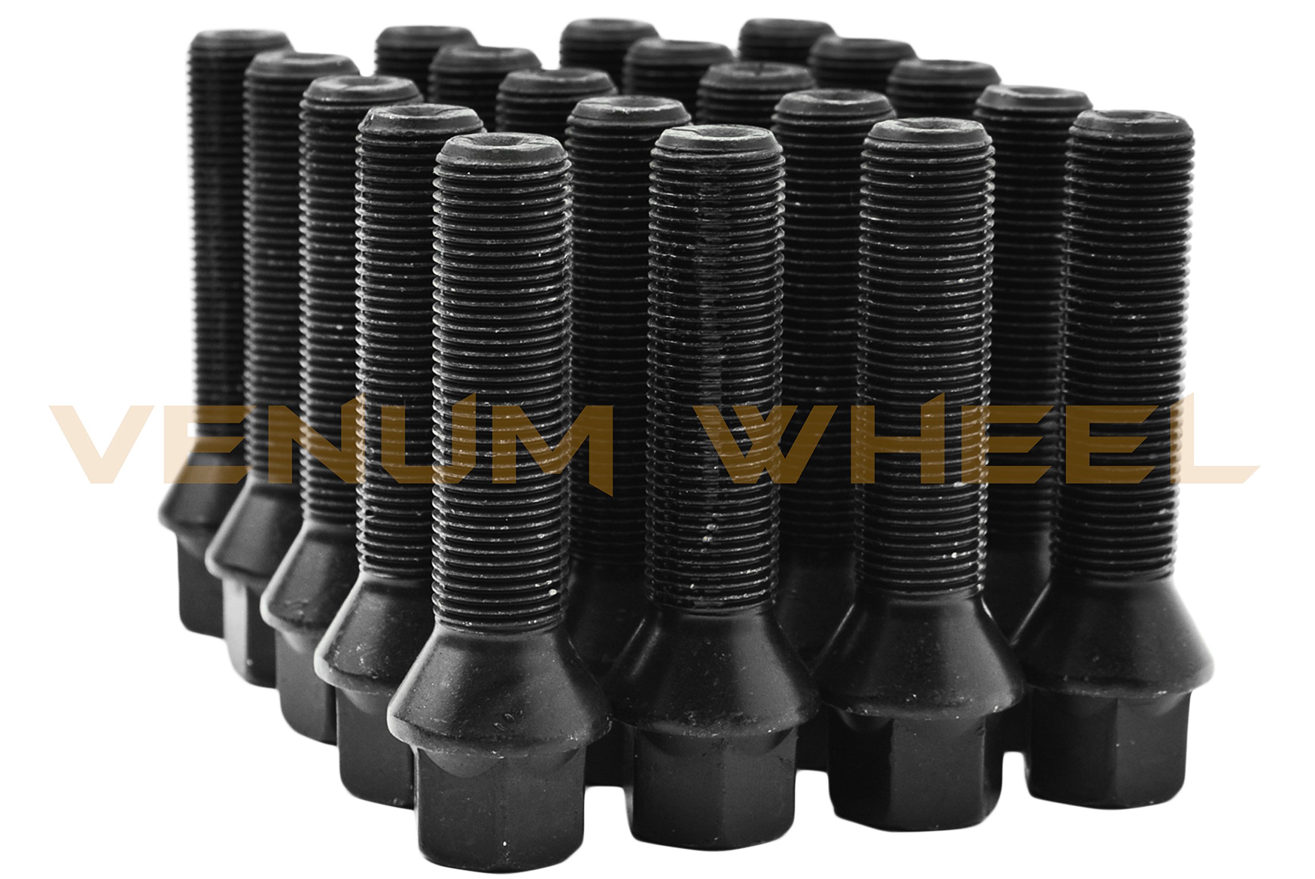 4 Pc Hub Centric Wheel Spacers Kit - 20mm & 25mm Thick - 5x100 & 5x112 Bolt Pattern - Includes 20 Lug Bolts (14x1.5 Conical Tapered, 50mm & 55mm) - Compatible with Audi, Volkswagen Aftermarket Wheels - Perfect for Enhanced Stance & Wheel Fitment