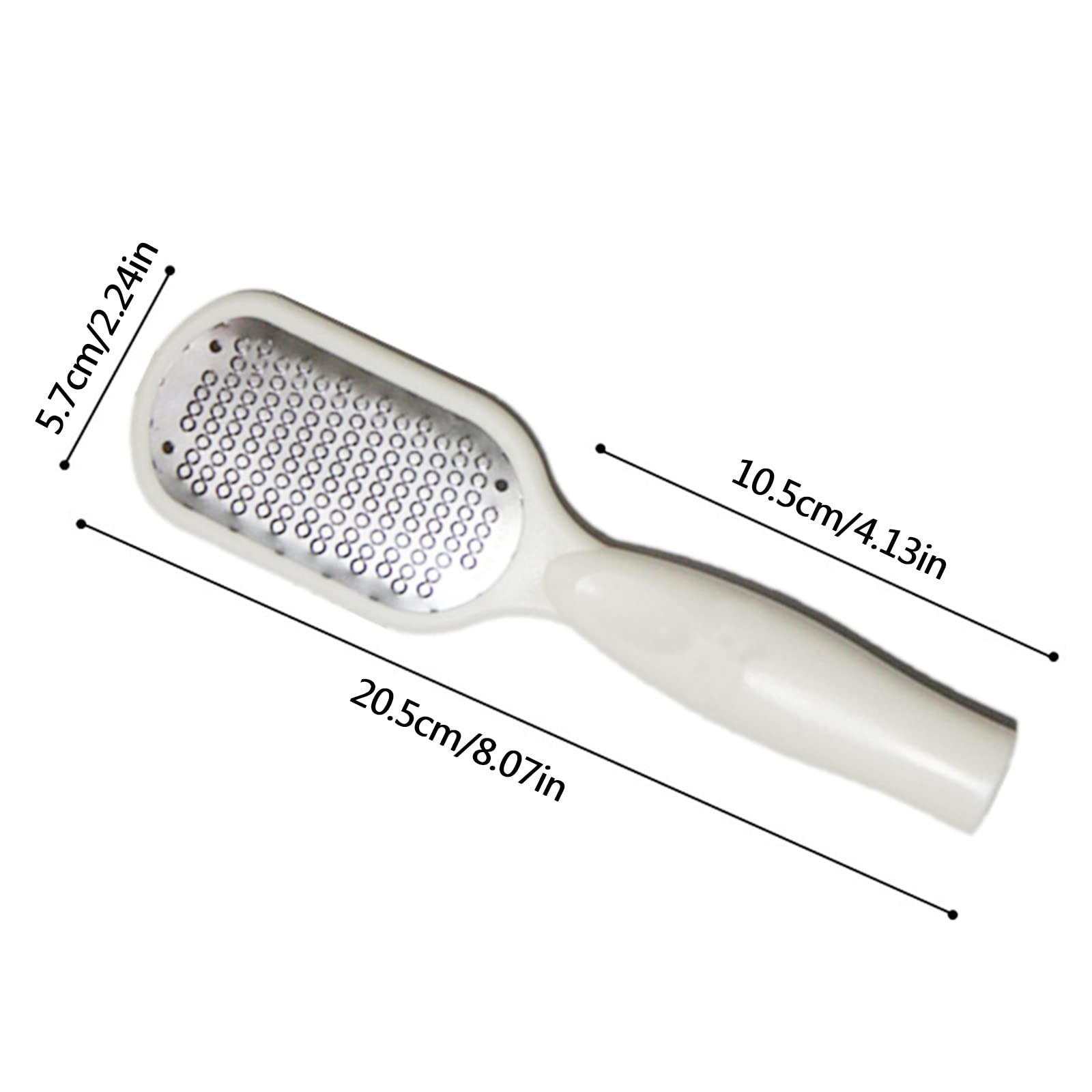 Professional Stainless Steel Foot File & Pedicure Grinder - Electric Callus Remover for Thick Nails & Hard Skin with Ergonomic Handle (White, One Size) - Perfect for Home Pedicure, Salon Use & Foot Care Routine