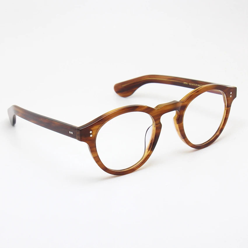 Stylish Black Unisex Acetate Full-Rim Oval Round Eyeglasses Frame 195142 - Perfect for Work, Reading & Fashion Accessories