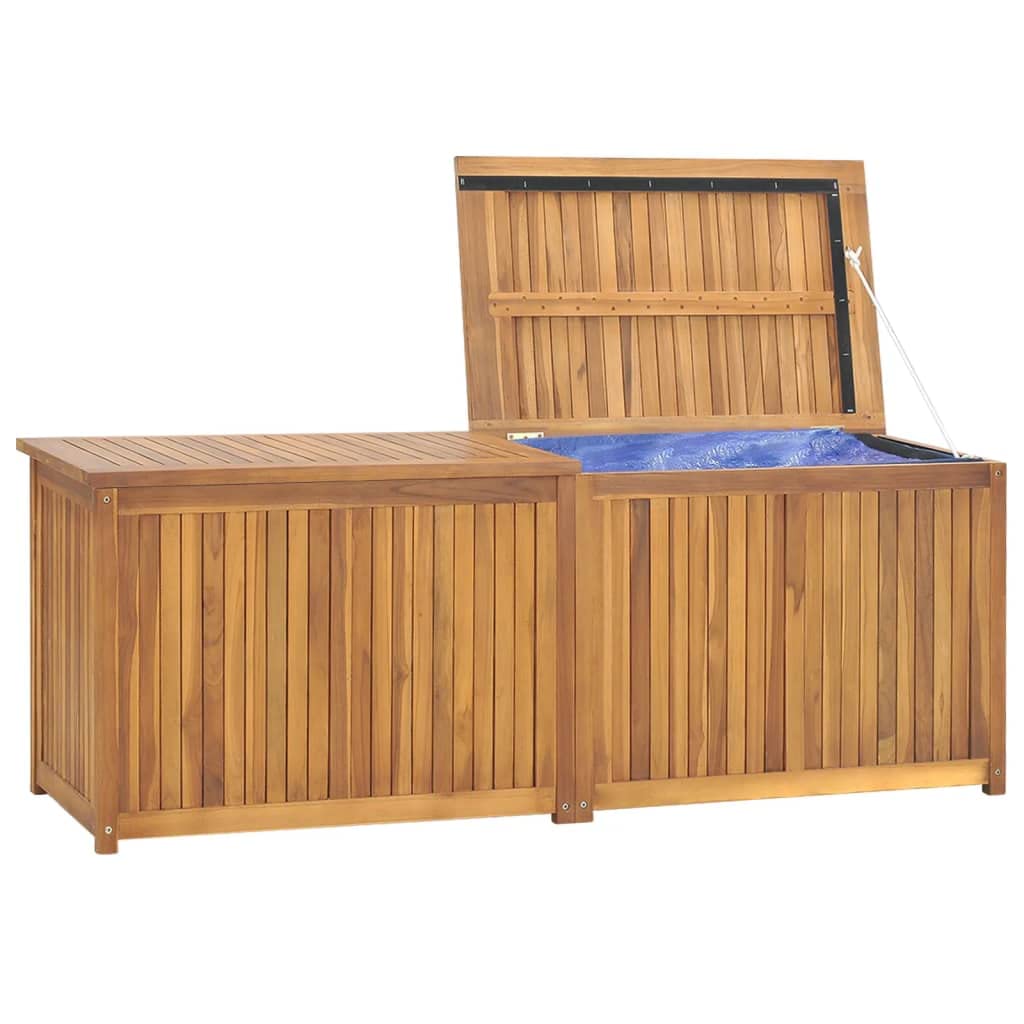 Solid Teak Wood Patio Storage Box 59