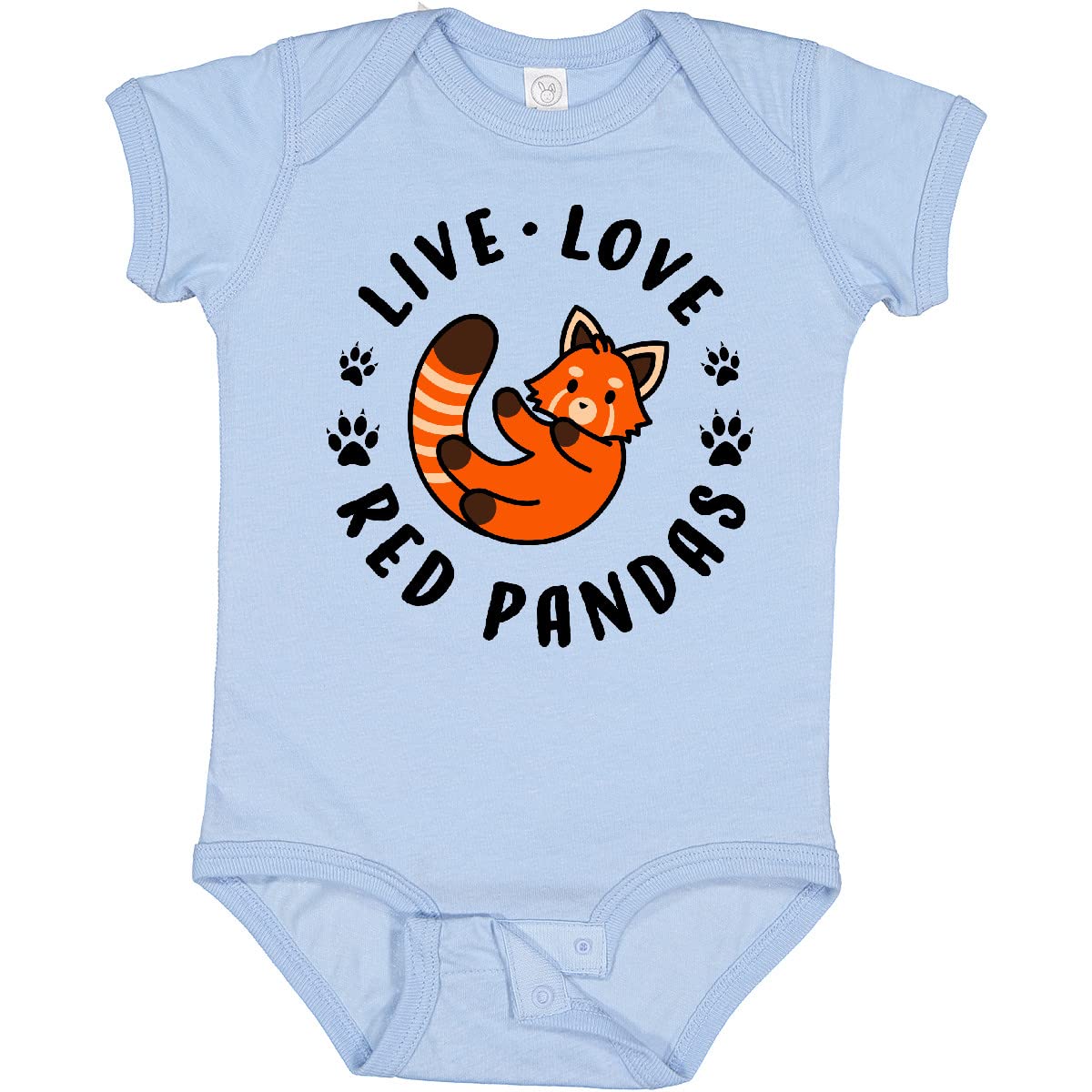 Inktastic Live Love Red Pandas Baby Bodysuit - Cute Animal Onesie for Newborns & Infants - Perfect for Playtime, Photo Shoots & Gifts
