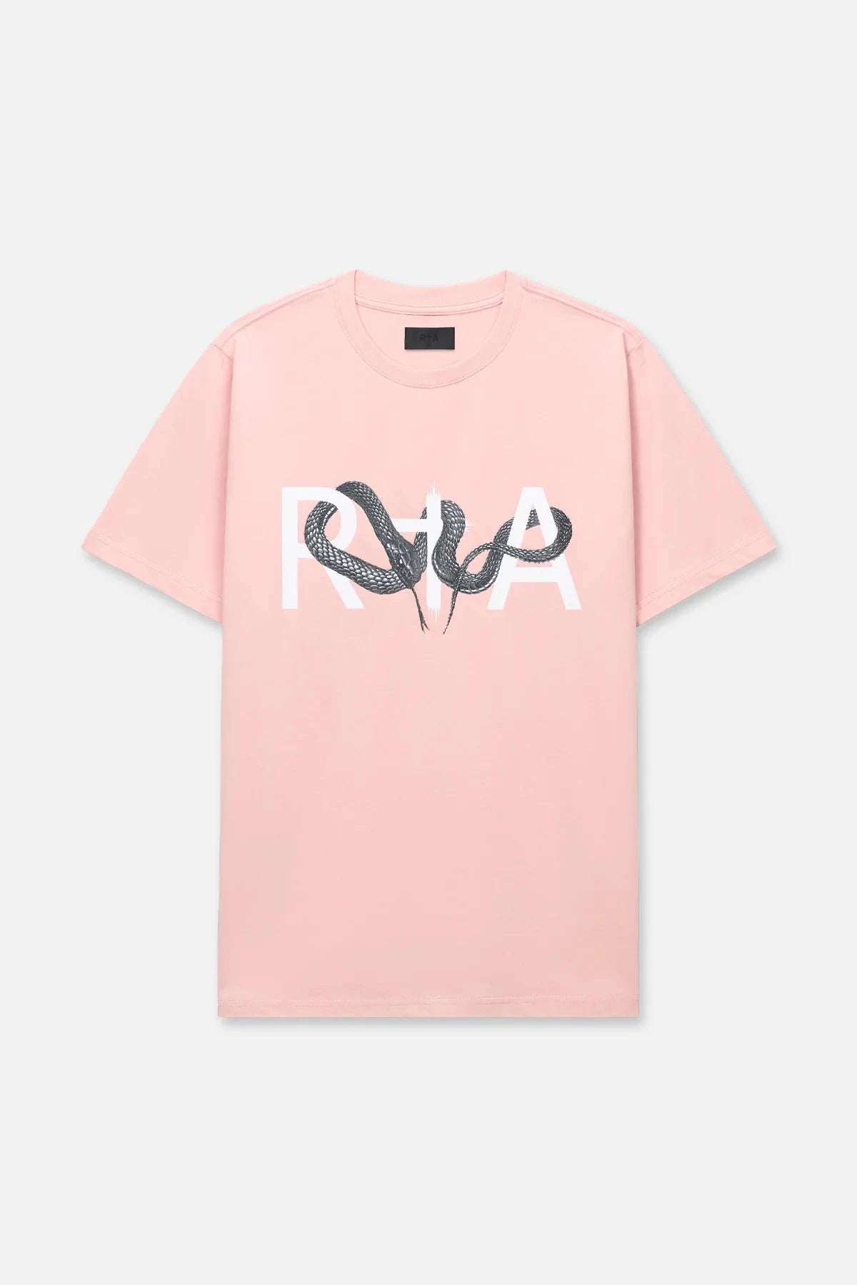 RTA Liam Tee Blush Snake Logo T-Shirt - Trendy Streetwear for Men & Women | Perfect for Casual Outfits, Parties and Daily Wear