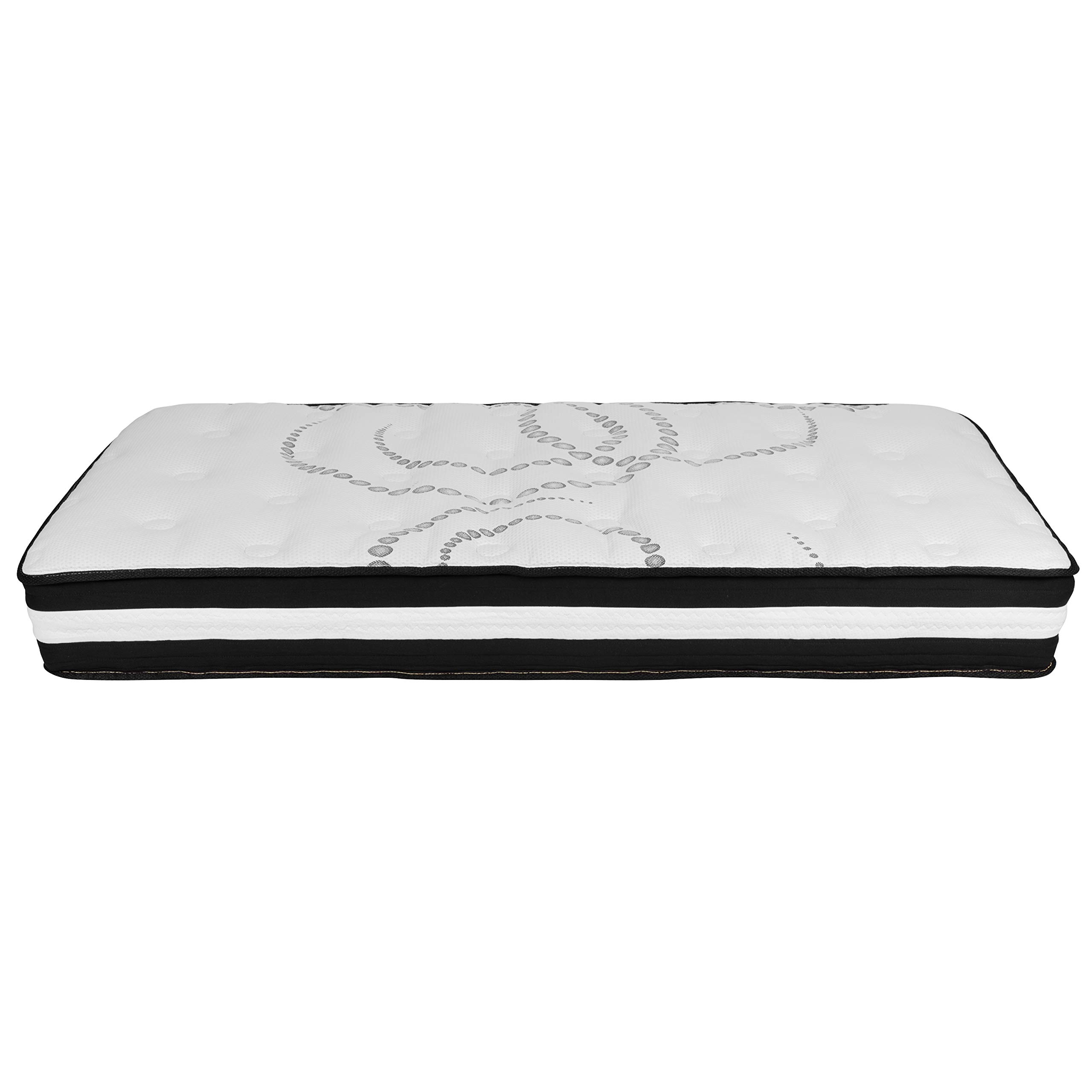 EMMA + OLIVER Astor 10 Inch Hybrid Pocket Spring Mattress - Twin Size, Bed in a Box for Easy Setup | Perfect for Guest Rooms, Kids' Rooms & Small Spaces