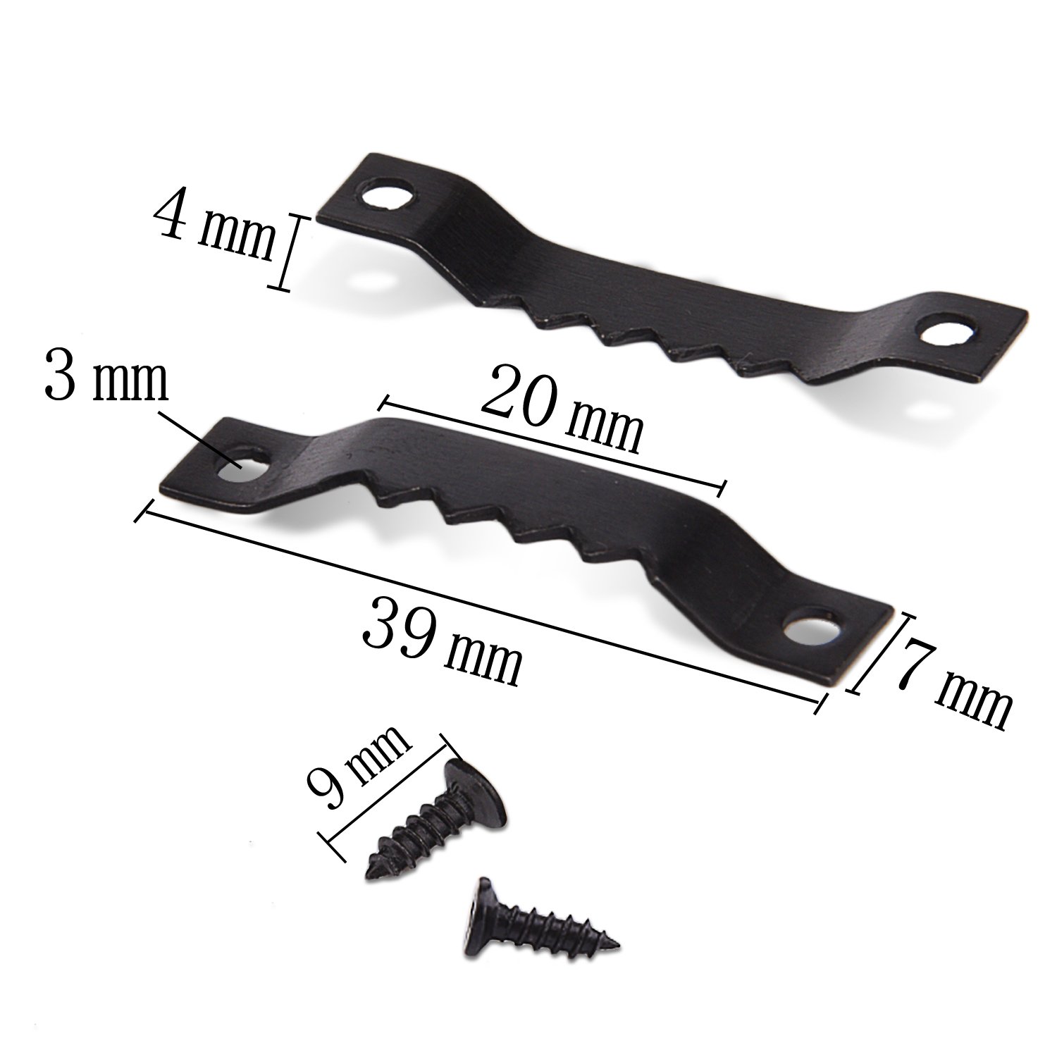 150 Pack Black Sawtooth Picture Hangers with Screws - Heavy Duty Photo Frame Hooks for Wall Mounting Art, Mirrors & Canvases - Perfect for Home, Office & Gallery Decor