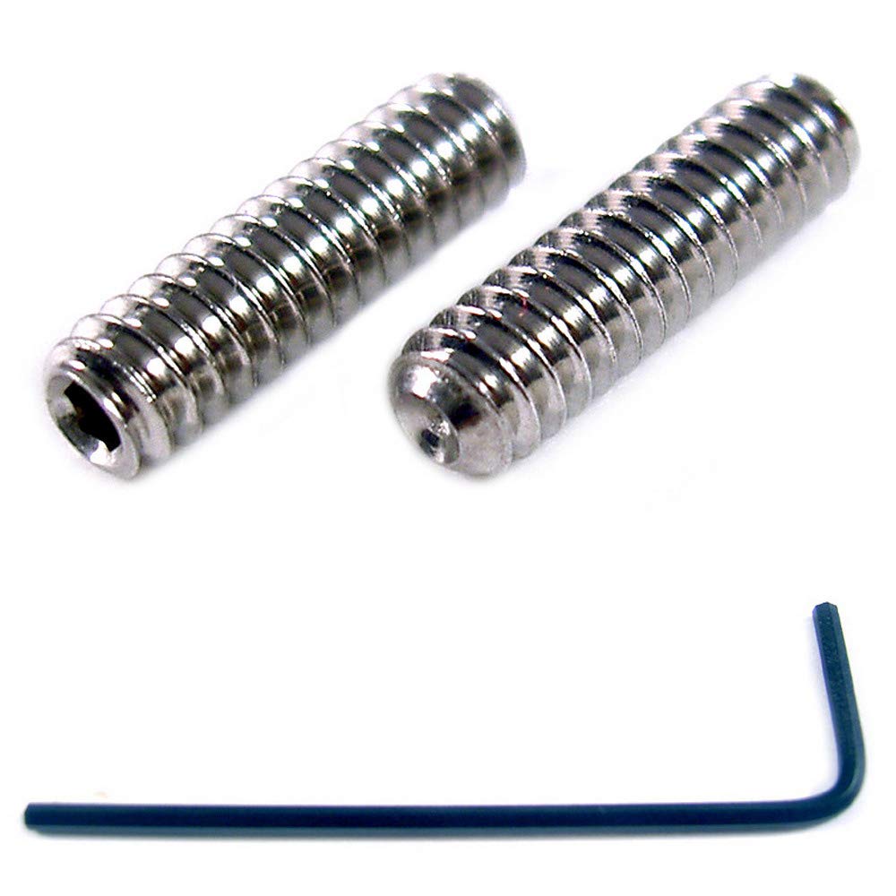M3 x 8mm Stainless Steel Cup Point Grub Screws - 10 Pack with 1.5mm Hex Key Wrench - Ideal for Machinery, Electronics, and DIY Projects