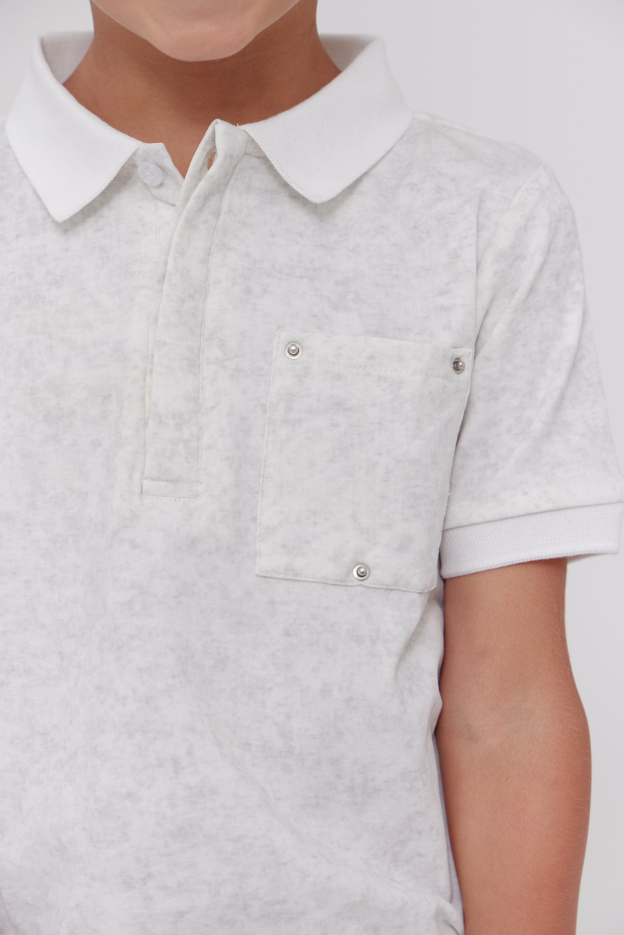 Crew Basics Men's White Pocket Polo Shirt - Classic Casual Button Down Shirt for Work & Everyday Wear | Office, Business Casual, Weekend Outfits