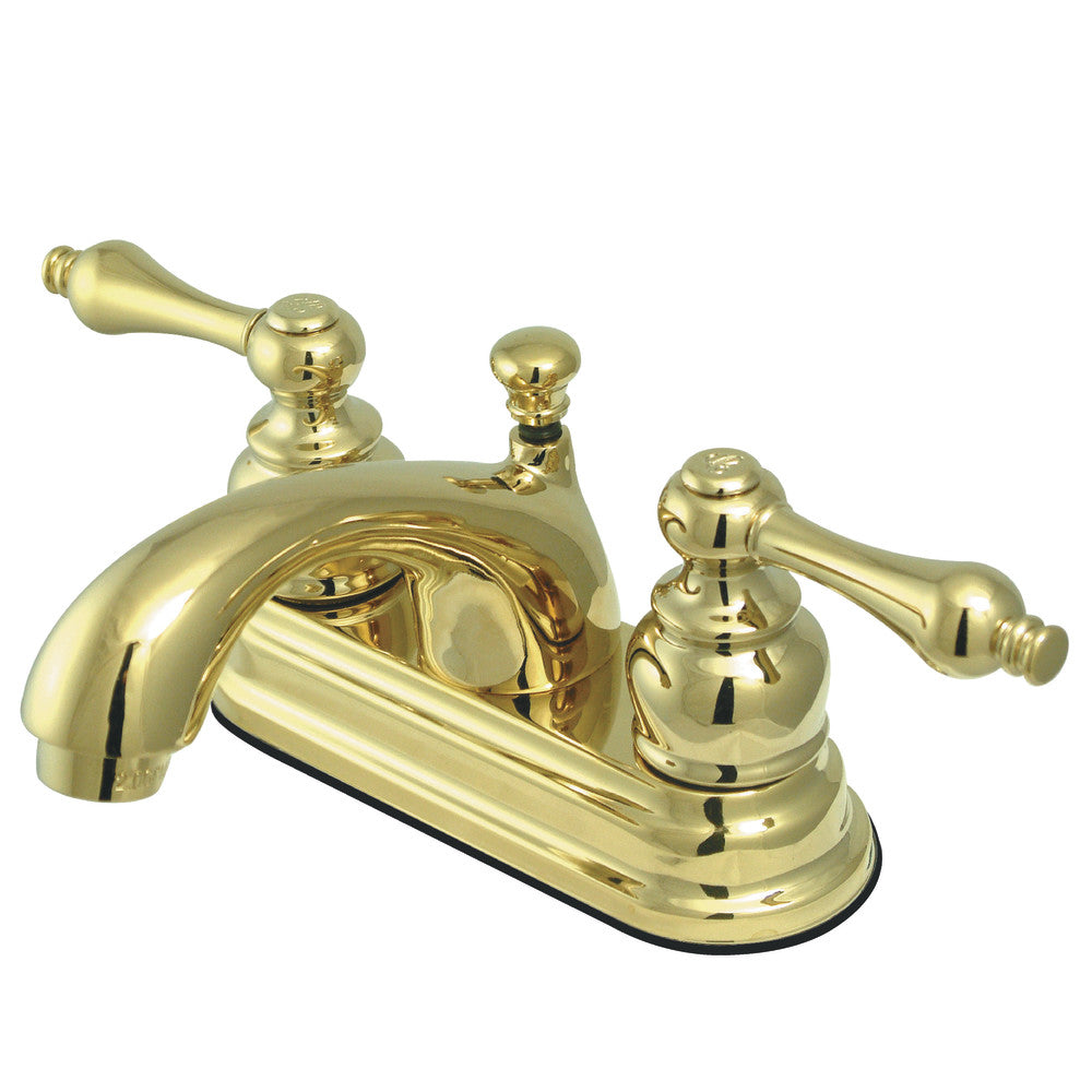 Kingston Brass GKB2601AL 4-Inch Centerset Bathroom Faucet - Polished Nickel Finish for Vanity Sinks - Perfect for Modern Bathroom Renovations and Home Upgrades