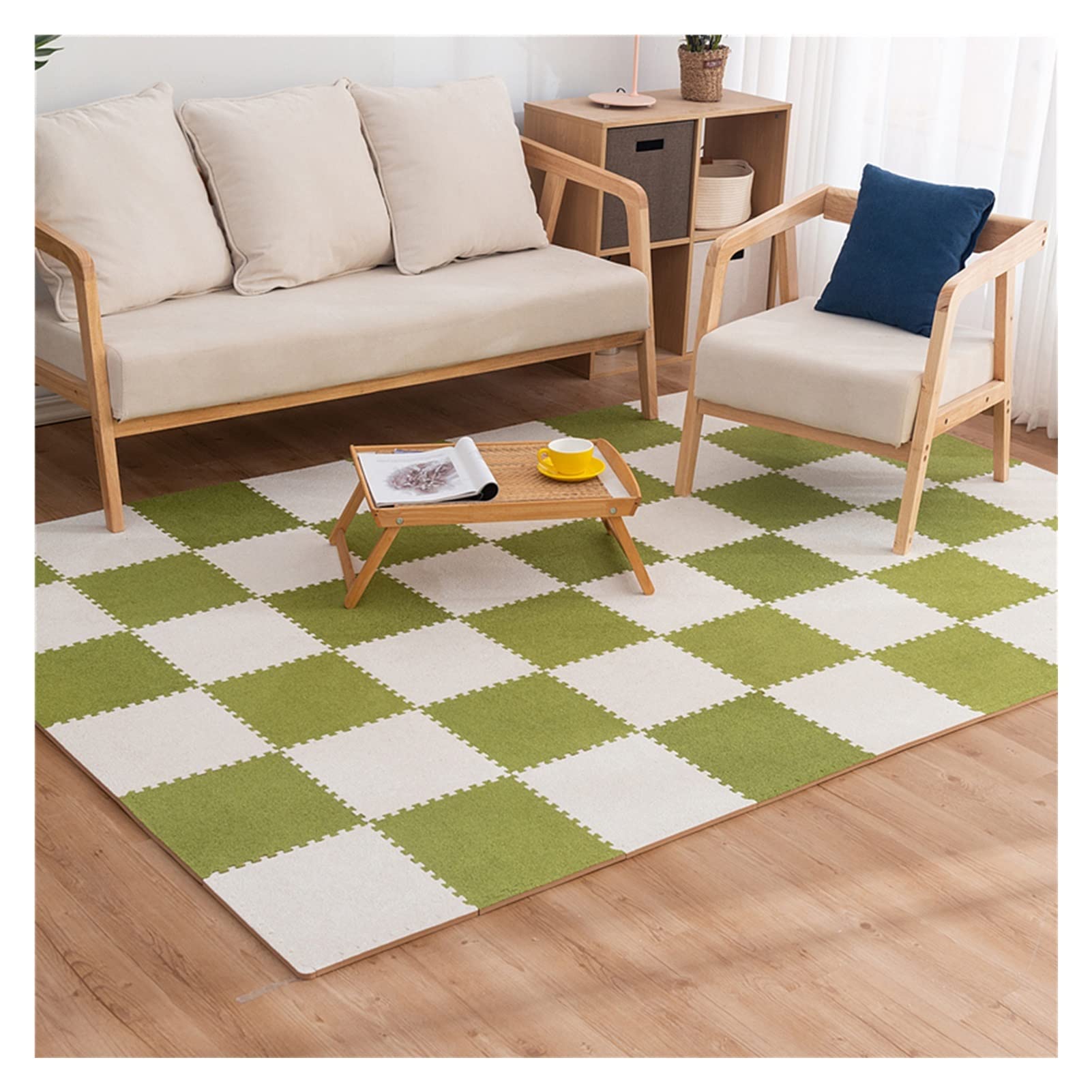 Premium Exercise Foam Mat - Soft, Non-Slip Interlocking Floor Tiles for Home Gym, Yoga, Workout & Fitness - 9pc Set (30x30x1cm) - Ideal for Home Exercise, Kids Play Area & Garage Gym Protection