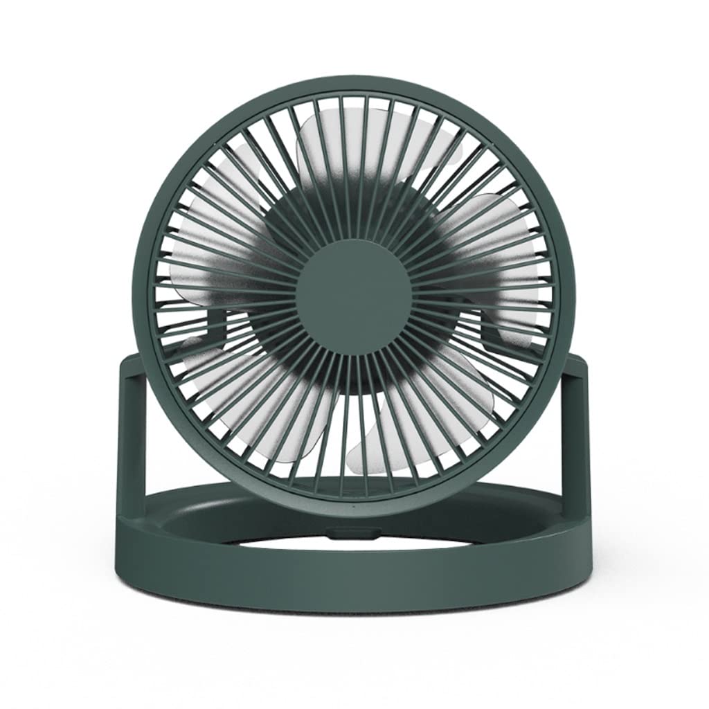8000mAh USB Rechargeable Portable Air Circulator Fan - 3 Speed Adjustable Desk Fan with LED Light, Hanging Clip for Outdoor Camping, Hiking, Travel & Home Office Use (Color: A, Size: As Shown)