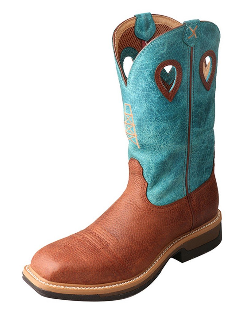 Twisted X Men's Alloy Toe Lite Western Boots - Comfortable & Durable Cowboy Work Boots for Outdoor, Ranch, and Casual Wear