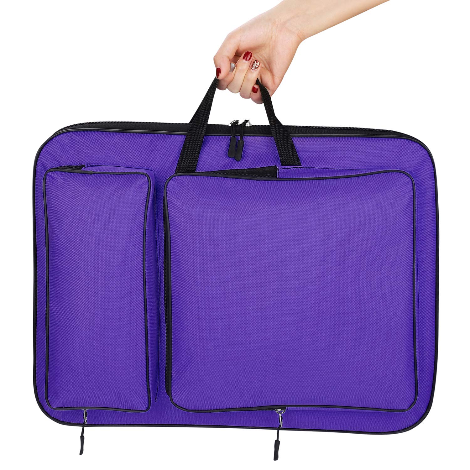 Ibluelover A3 Artist Portfolio Case - Waterproof Art Carrying Tote Bag for Sketching Boards & Canvas (18.6x13.9 Inches) - Perfect for Art Students, Professional Artists & Traveling with Art Supplies