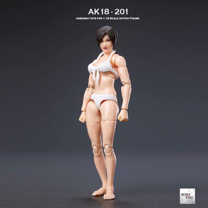 Boris Ping Toys AK18 Series 1/18 Scale Agent Wang & Avina Action Figure - Wave 2 Collectible Model for Display, Photography, and Role-Playing Scenes