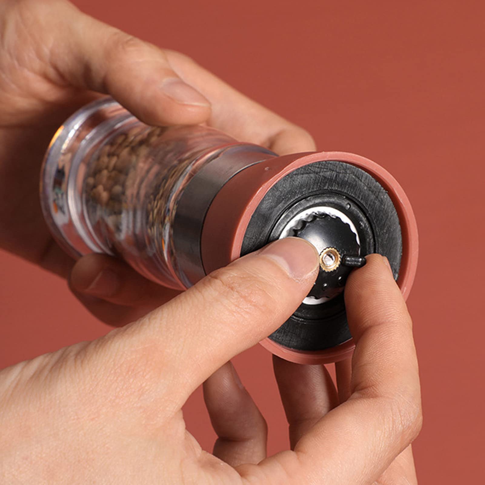 Premium Glass Salt and Pepper Grinder Set - Handmade Multifunctional Spice Mill for Kitchen, Dining Table & BBQ - Perfect for Home, Restaurant & Outdoor Cooking
