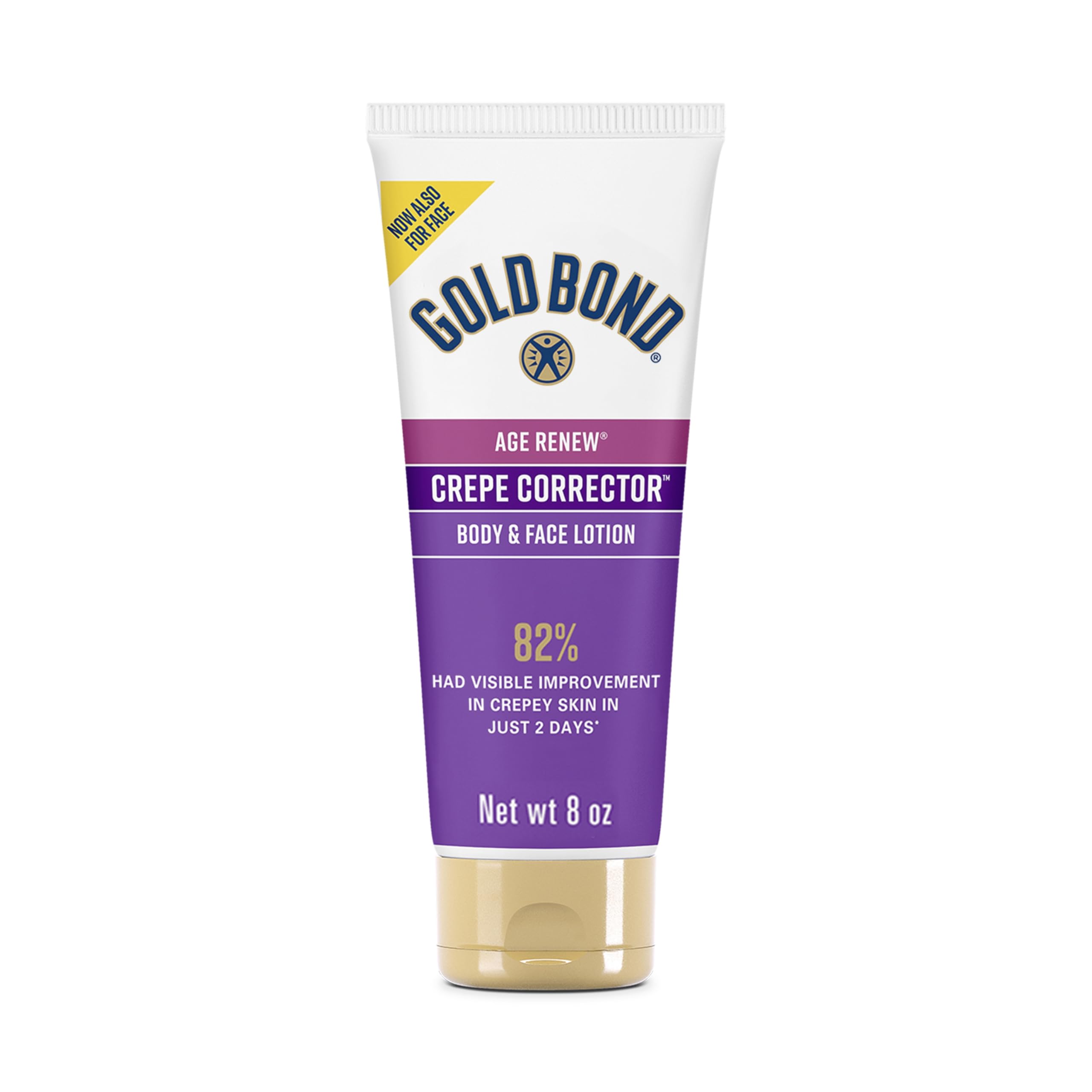 Gold Bond Age Renew Crepe Corrector Body Lotion - Hydrating & Smoothing Formula for Dry, Crepey Skin - 8 oz - Perfect for Daily Moisturizing & Skin Repair