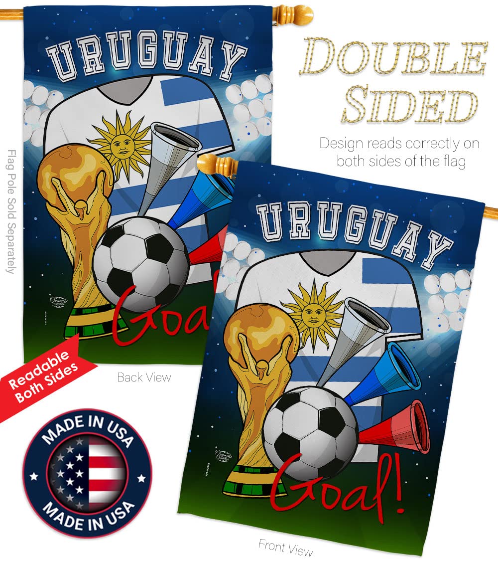 Uruguay Flags for FIFA World Cup - Outdoor & Indoor Decor for Soccer Fans