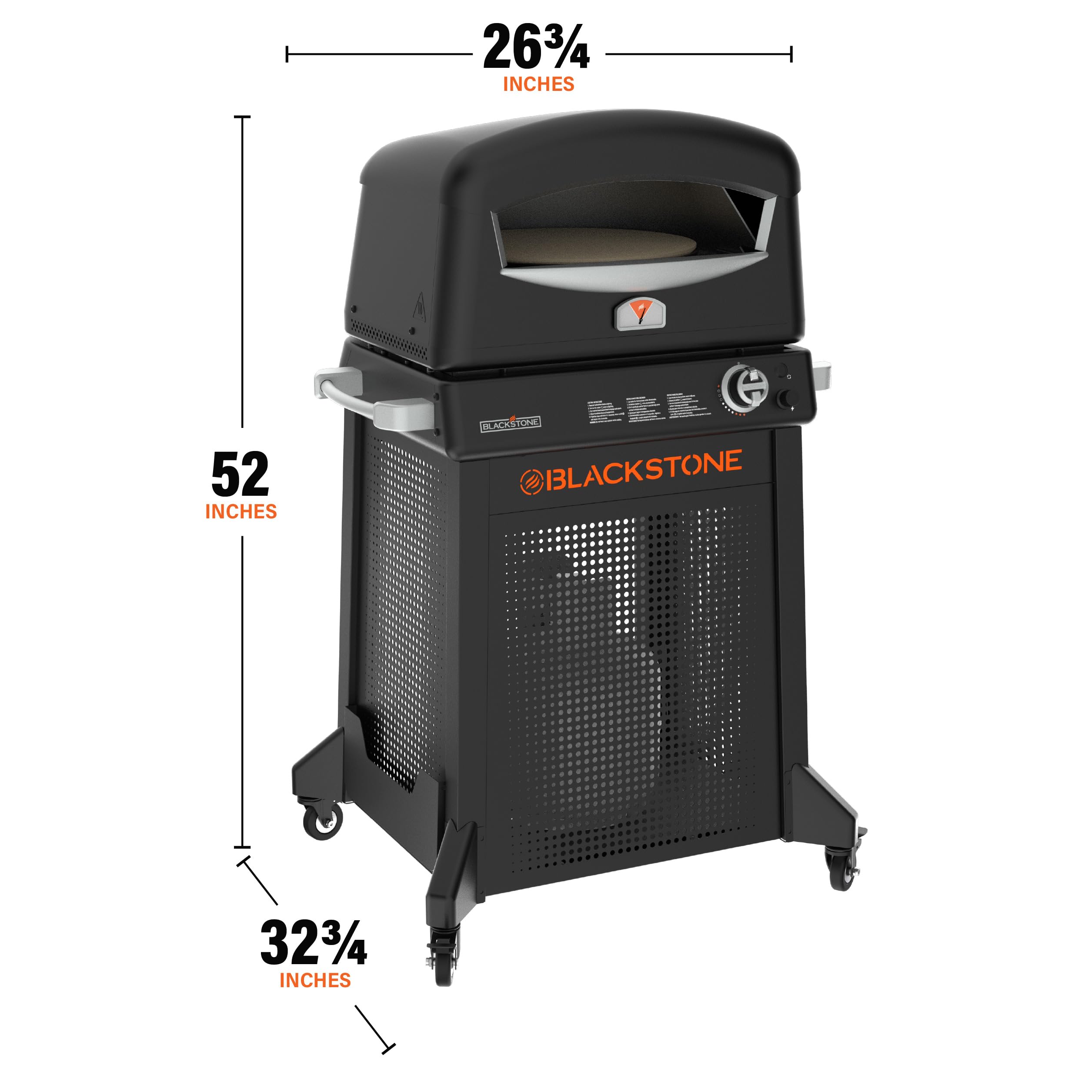 Blackstone 6825 Outdoor Pizza Oven - Portable Gas Pizza Maker for Backyard, Camping & Tailgating - Perfect for Homemade Pizza, Bread & Baking