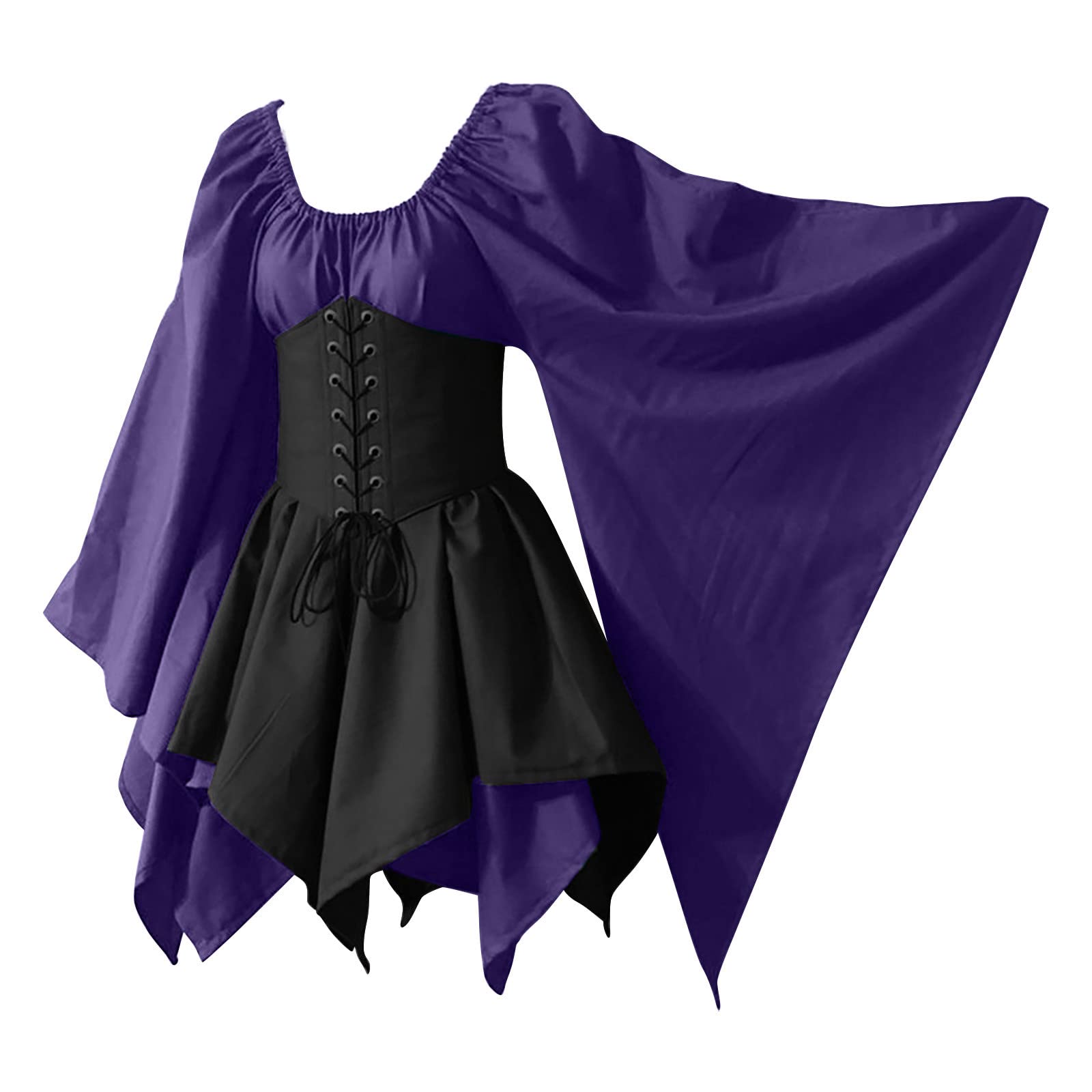 Plus Size Medieval Costume Dress for Women - Traditional Irish Renaissance Corset Dress | Halloween, Cosplay, LARP & Themed Party Outfit