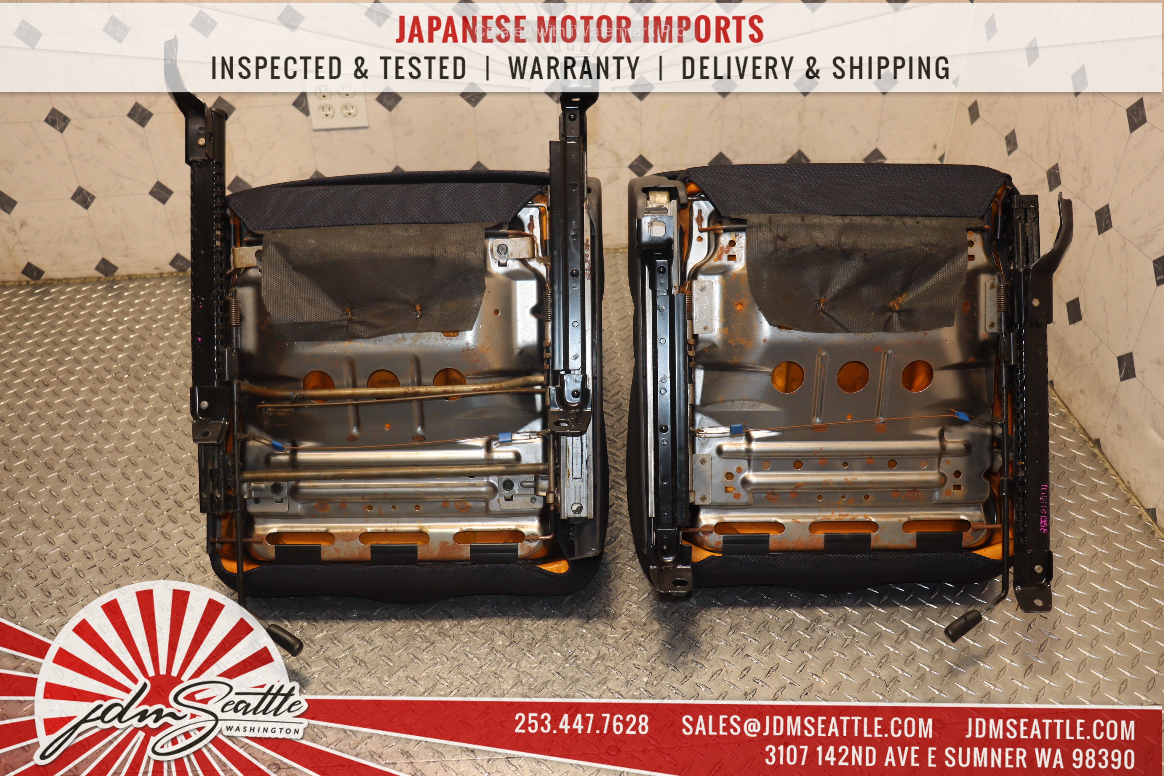 JDM 99-02 Subaru Impreza WRX GC8 STI Front Left & Right Seats - Perfect for Racing & Car Restoration Projects