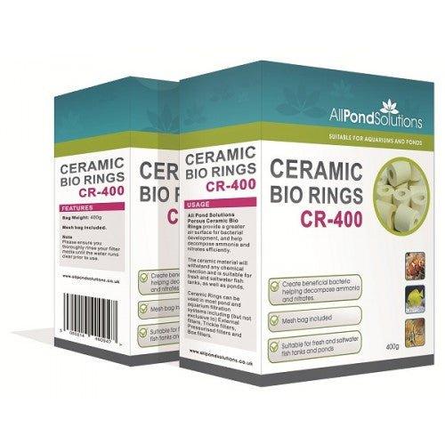 Premium Ceramic Bio Rings Filter Media - 400g & 8kg Options for Aquarium, Pond & Fish Tank Water Filtration - Ideal for Biological Filtration in Freshwater & Saltwater Systems