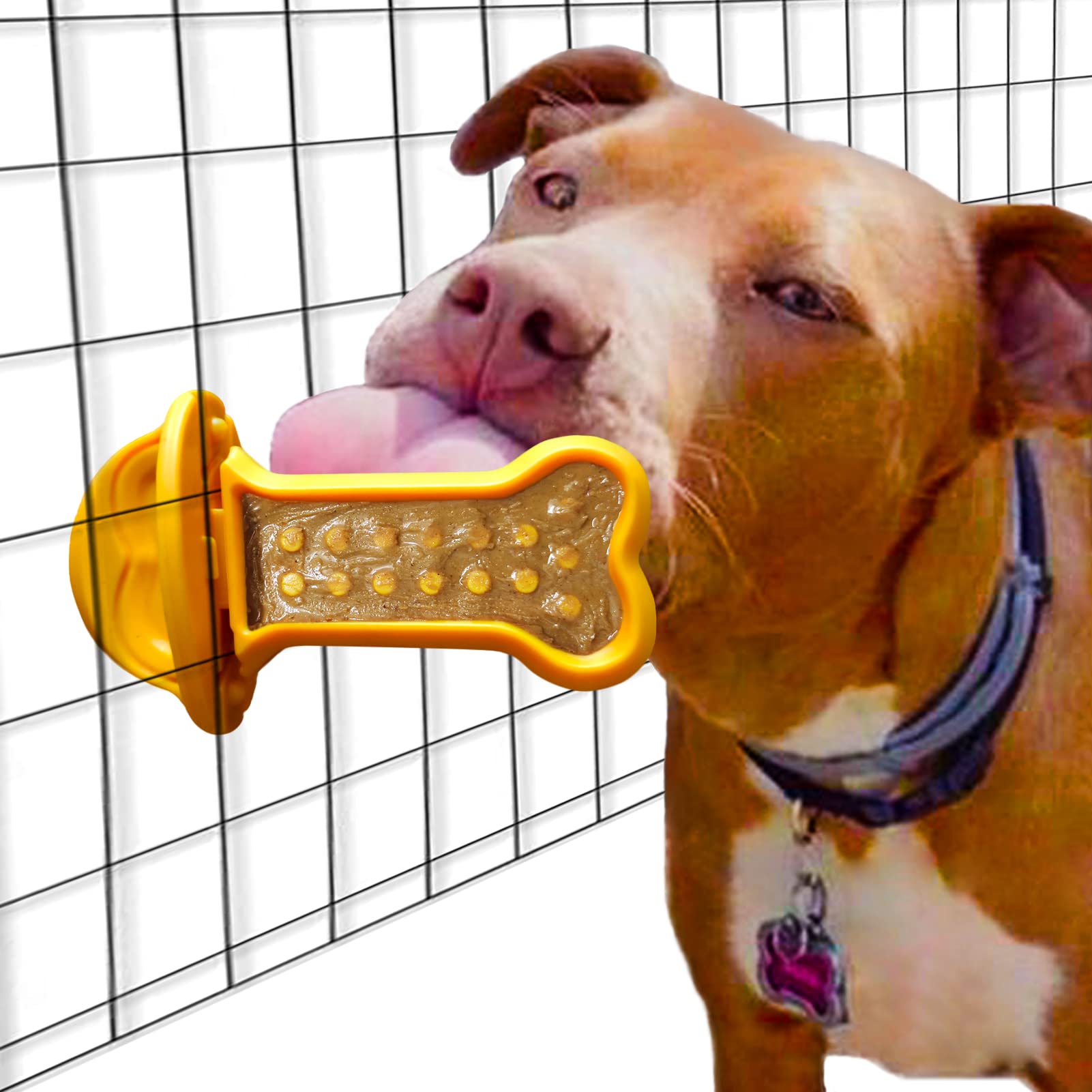 Dog Crate Training Toy - Anxiety Relief Peanut Butter Dispenser for Puppy Behavior Therapy | Slow Feeder & Kennel Treat Holder for Pet Training | Perfect for Separation Anxiety & Crate Training Sessions